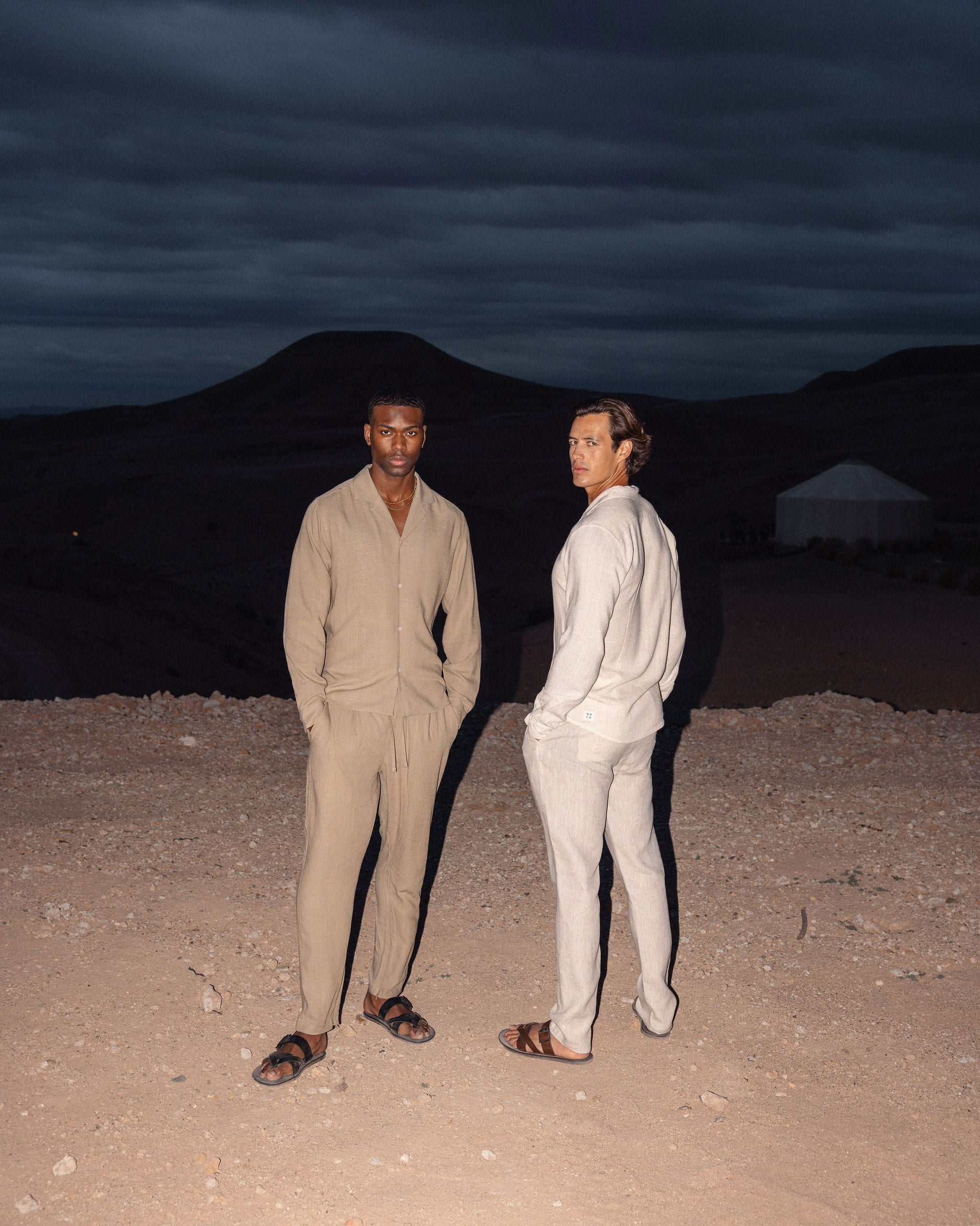 Oatmeal Linen Trouser