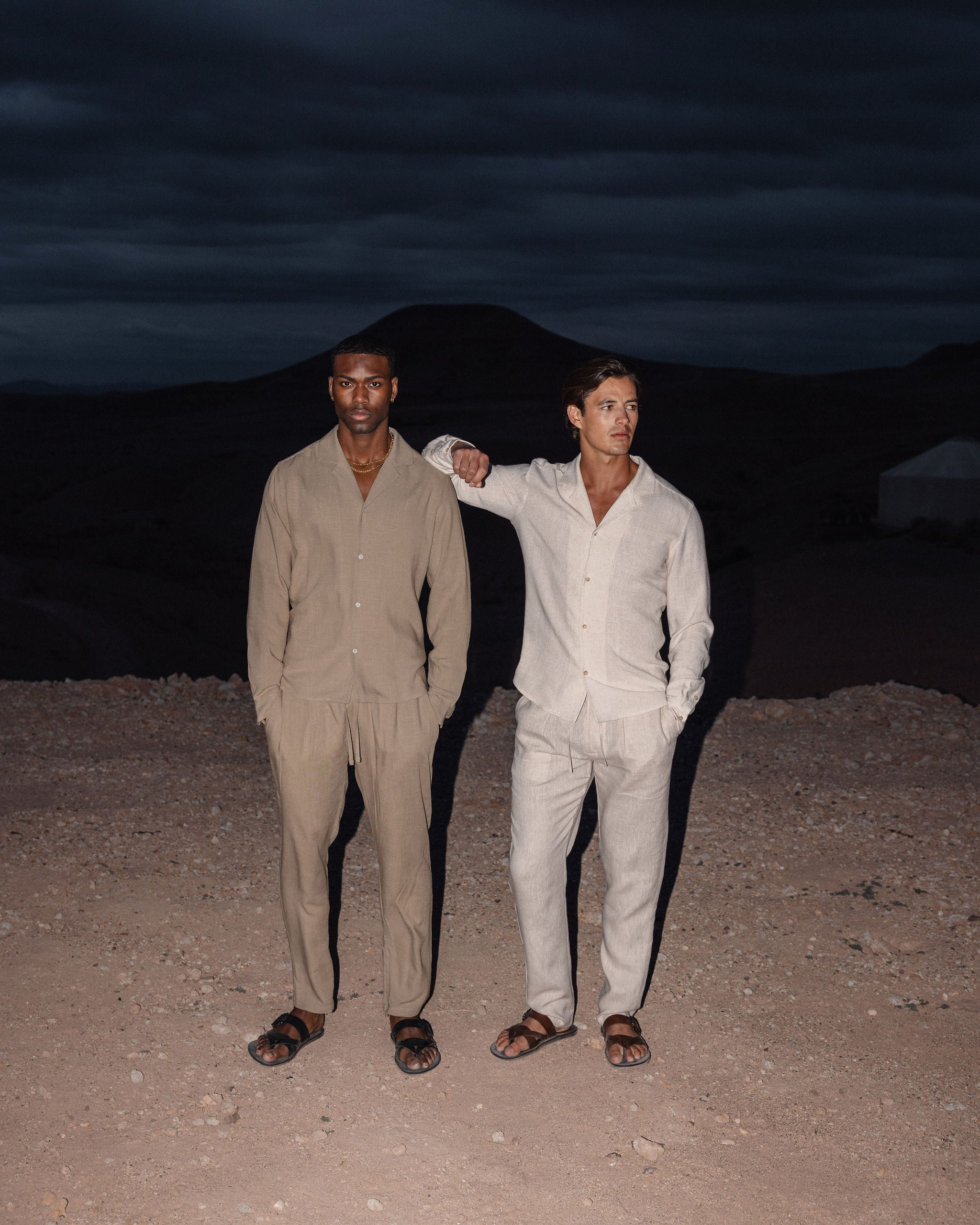 Oatmeal Linen Trouser