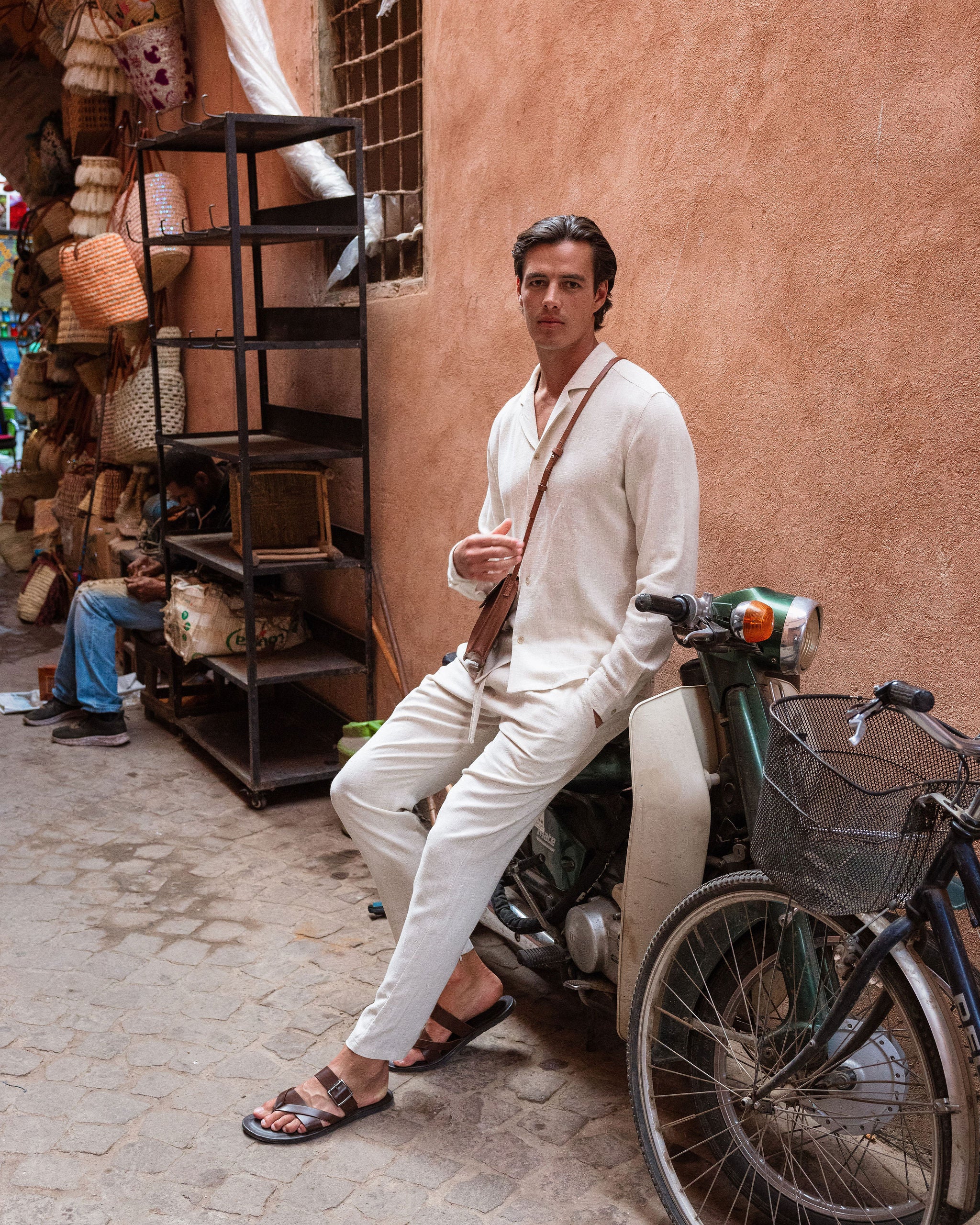 Oatmeal Linen Trouser