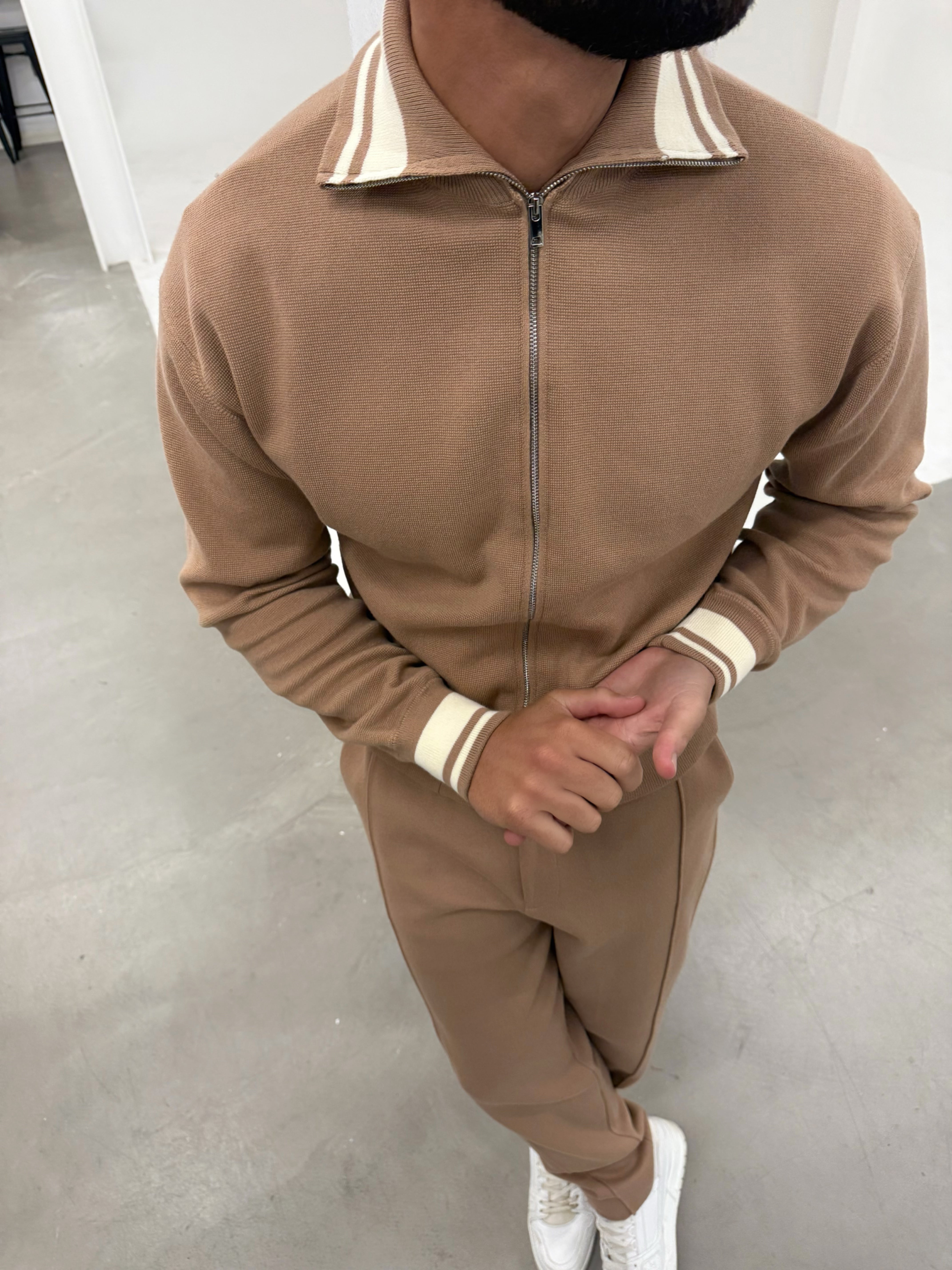 ROCA KNIT JACKET BEIGE
