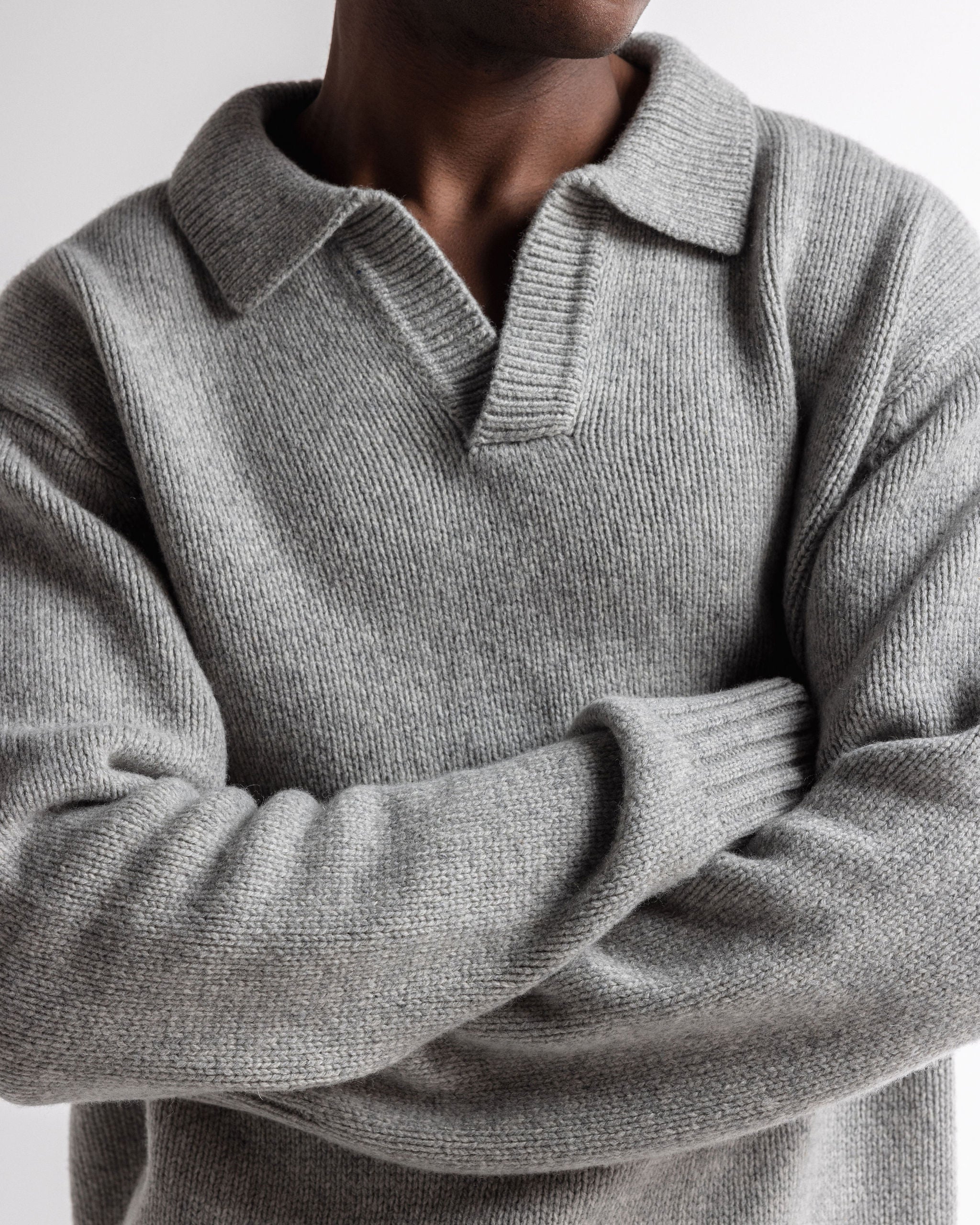 Garçon Knit Sweater Grey Marl