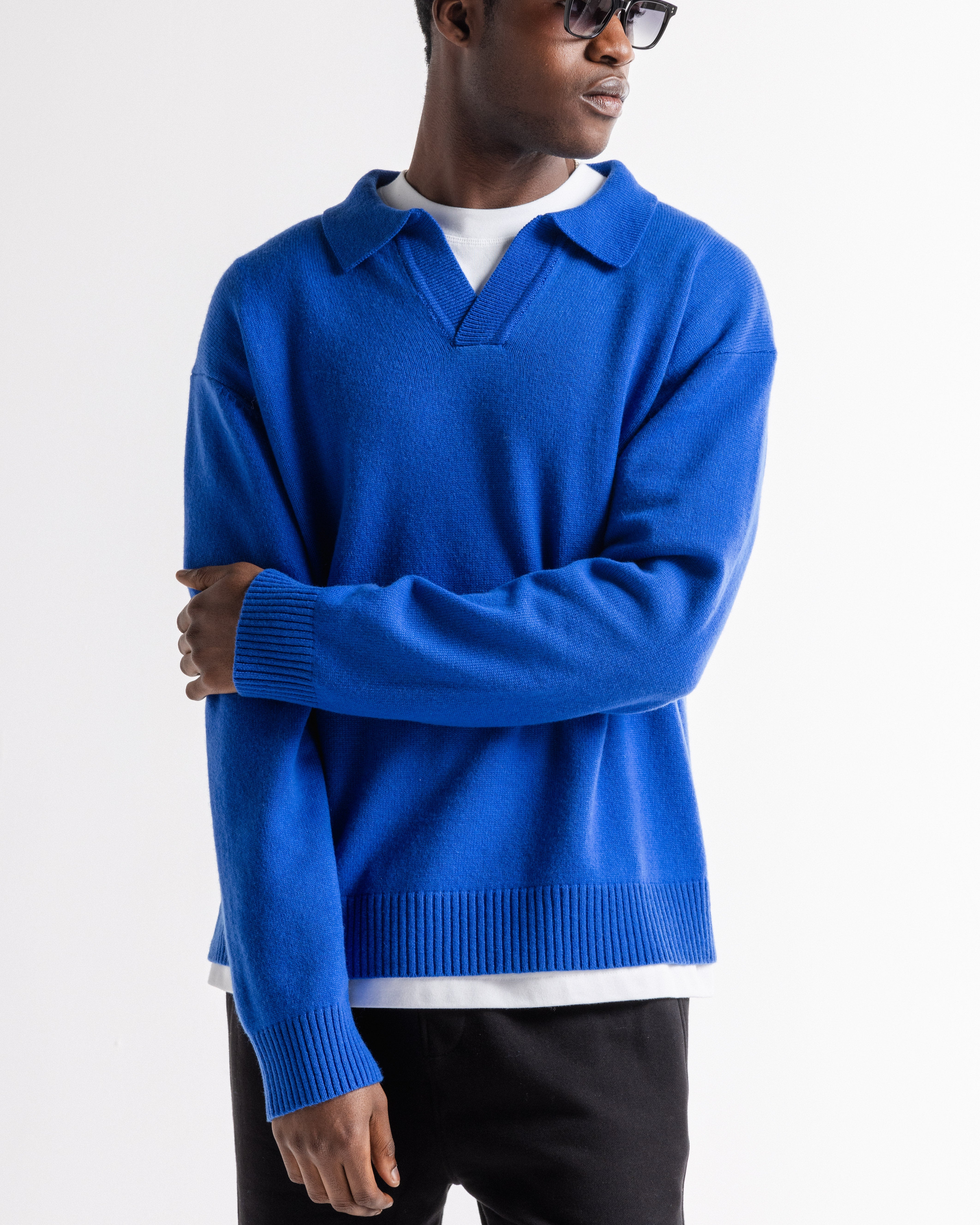 Garçon Knit Sweater Cobalt Blue