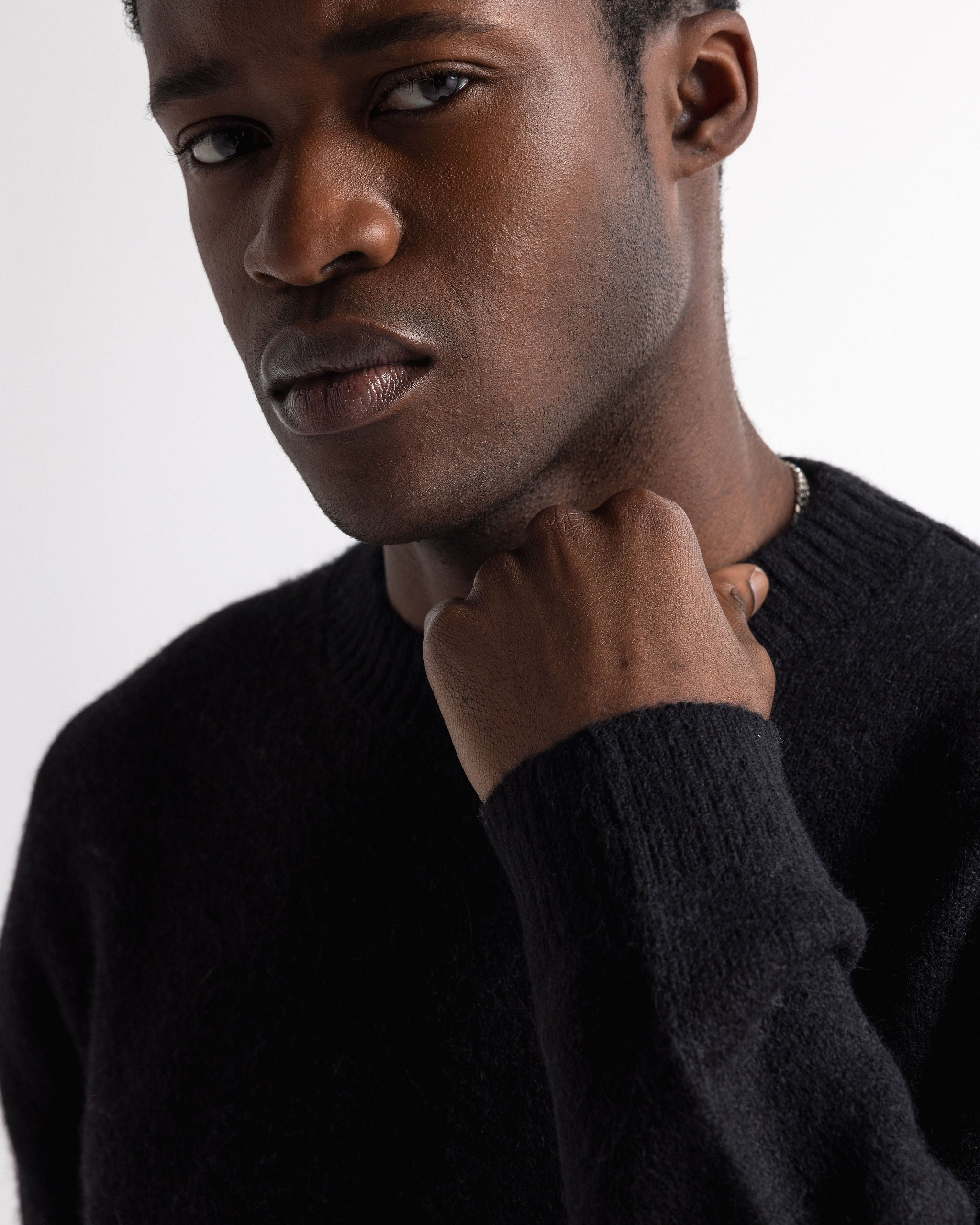 Alpaca Knit Sweater Black