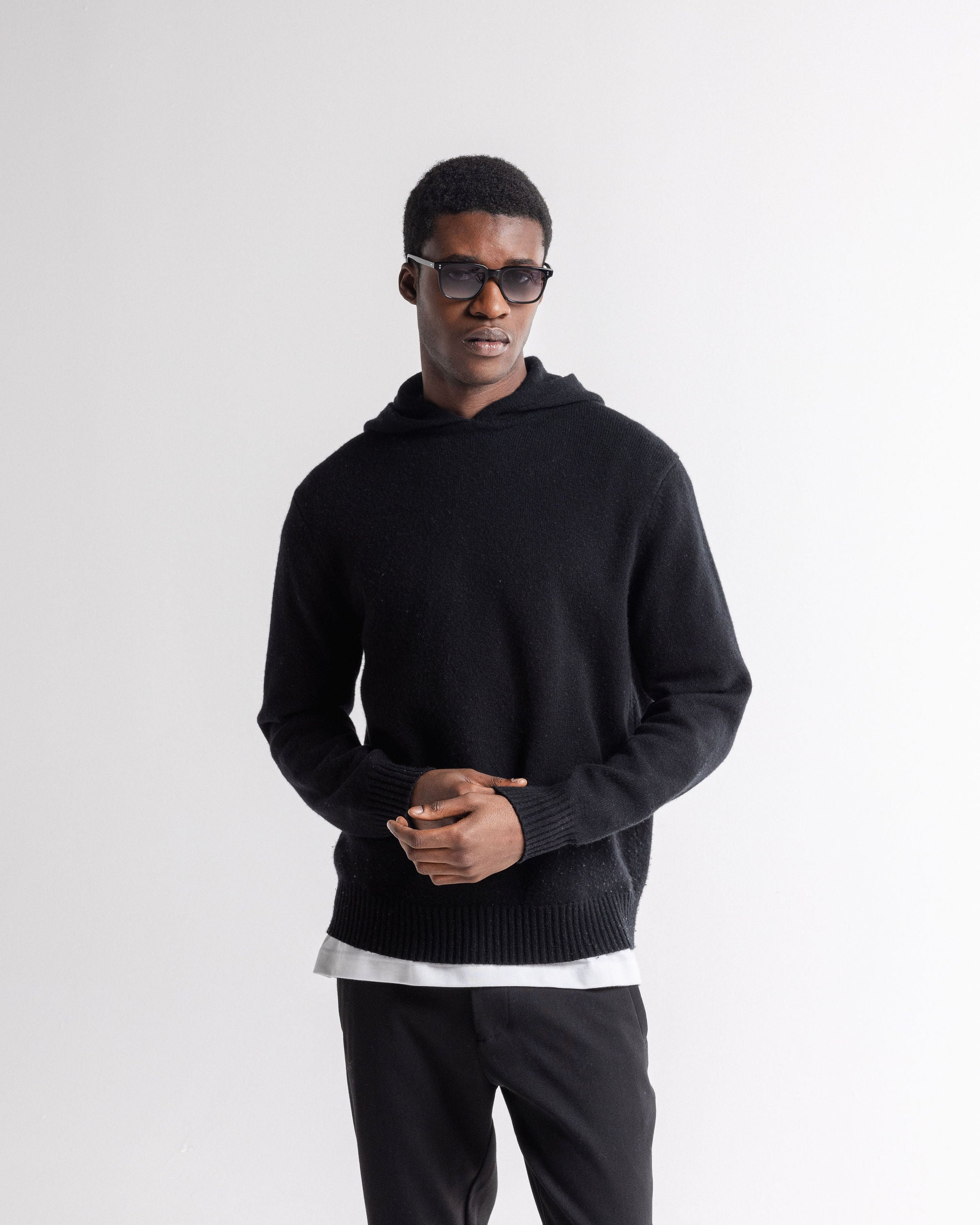 Cashmere Hoodie Black