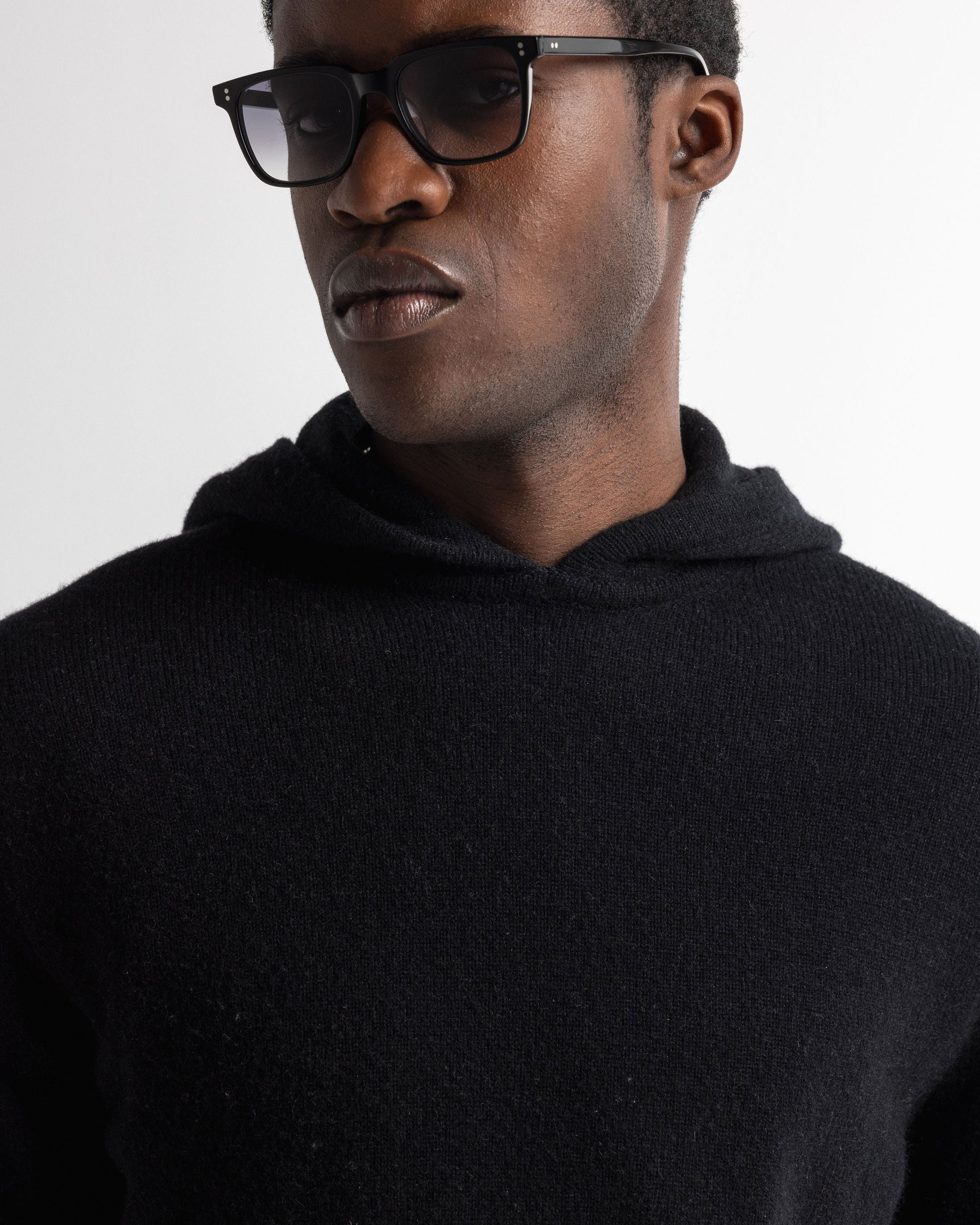 Cashmere Hoodie Black