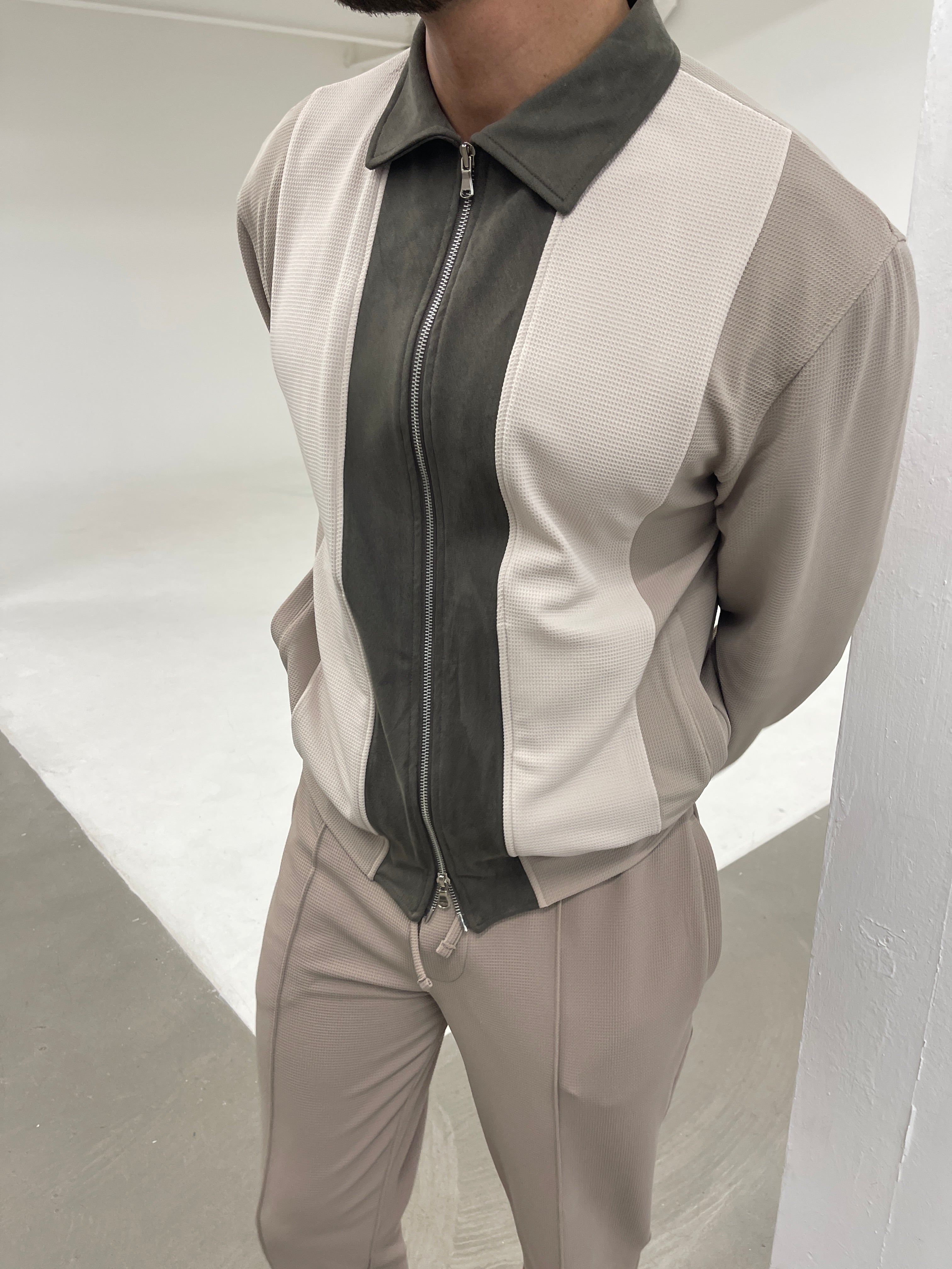 Cruz Zip Jacket Khaki / Beige