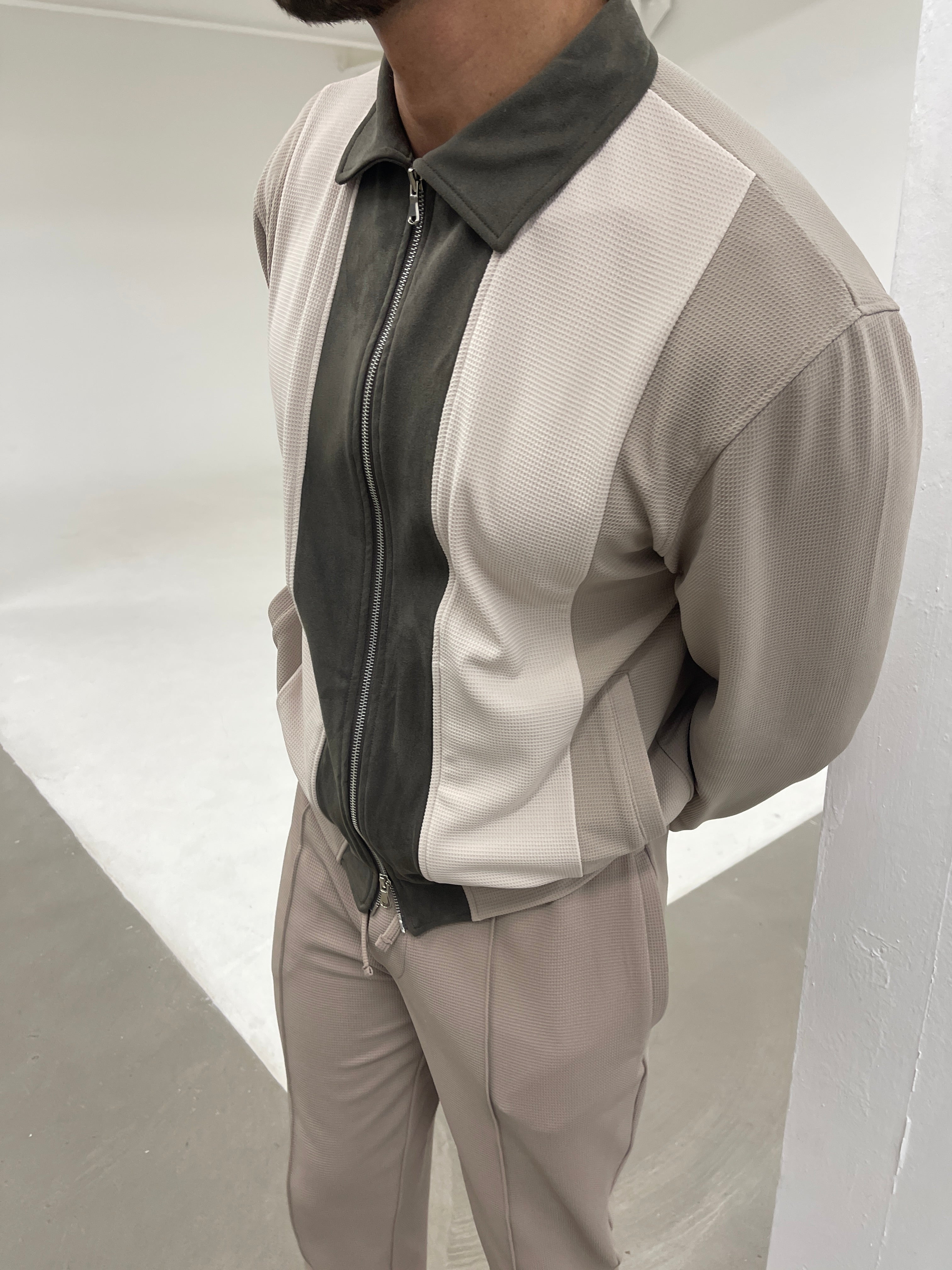Cruz Zip Jacket Khaki / Beige