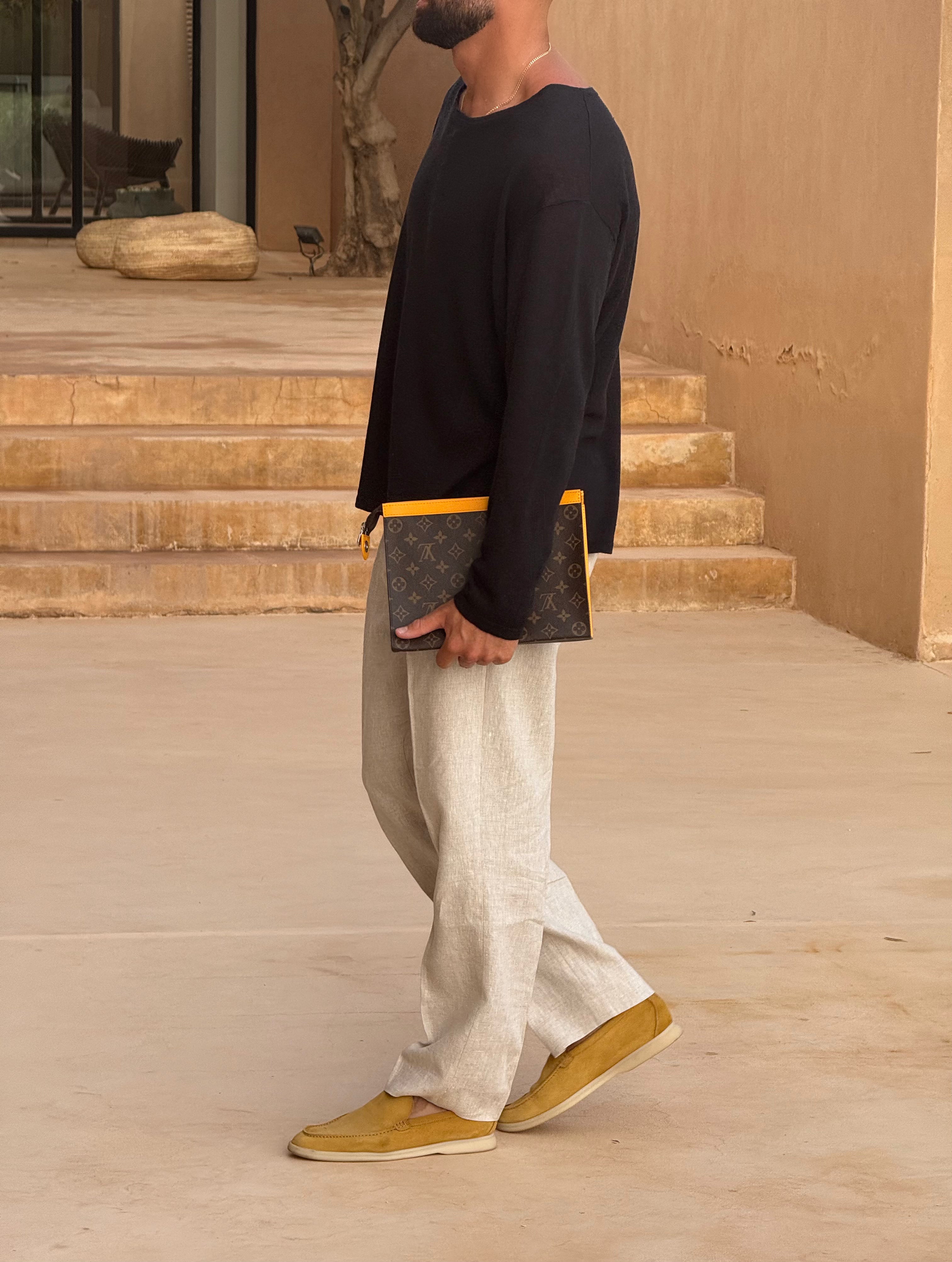 CÔTE LINEN TROUSER OATMEAL
