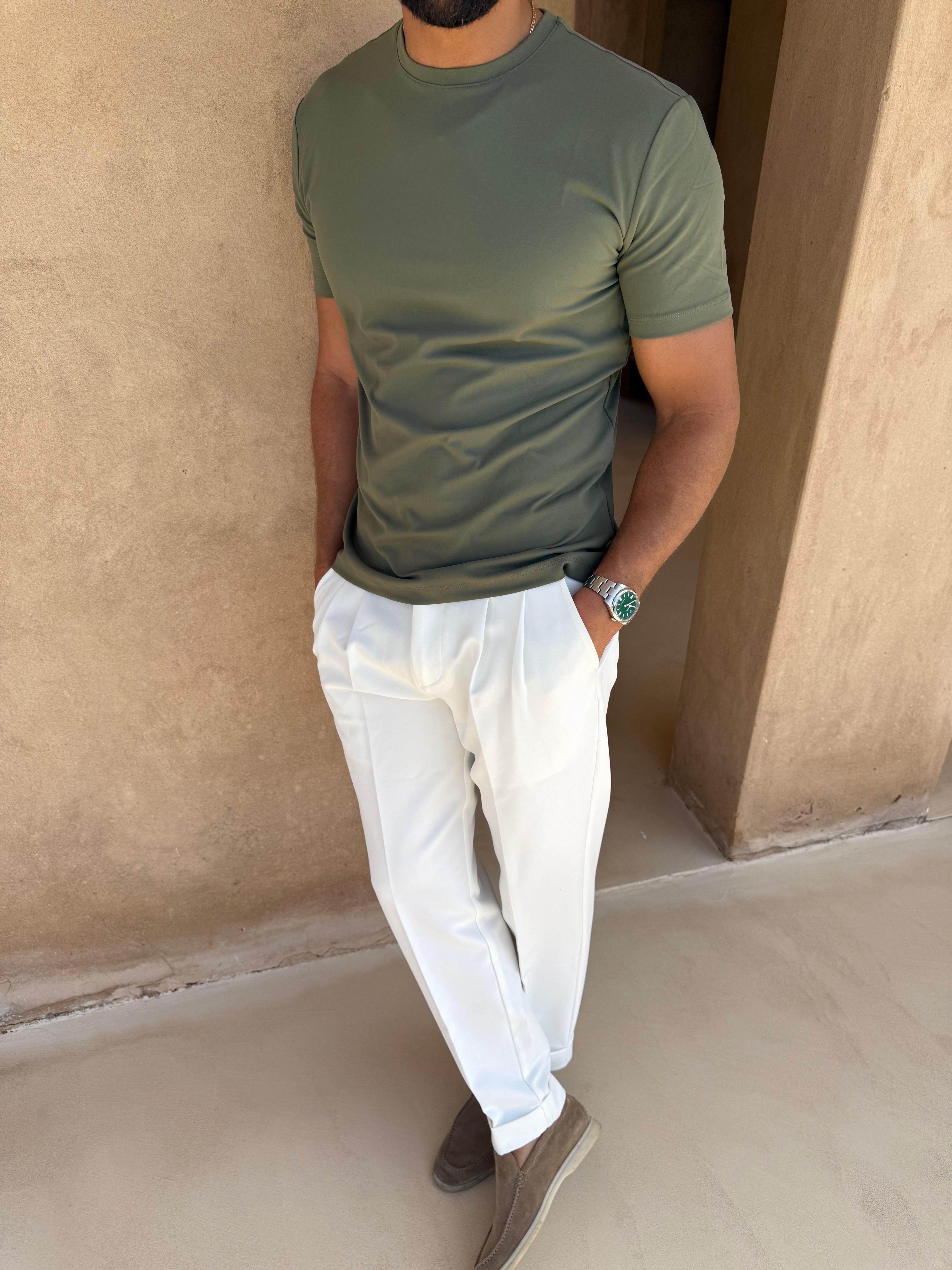 LUXE T-SHIRT OLIVE