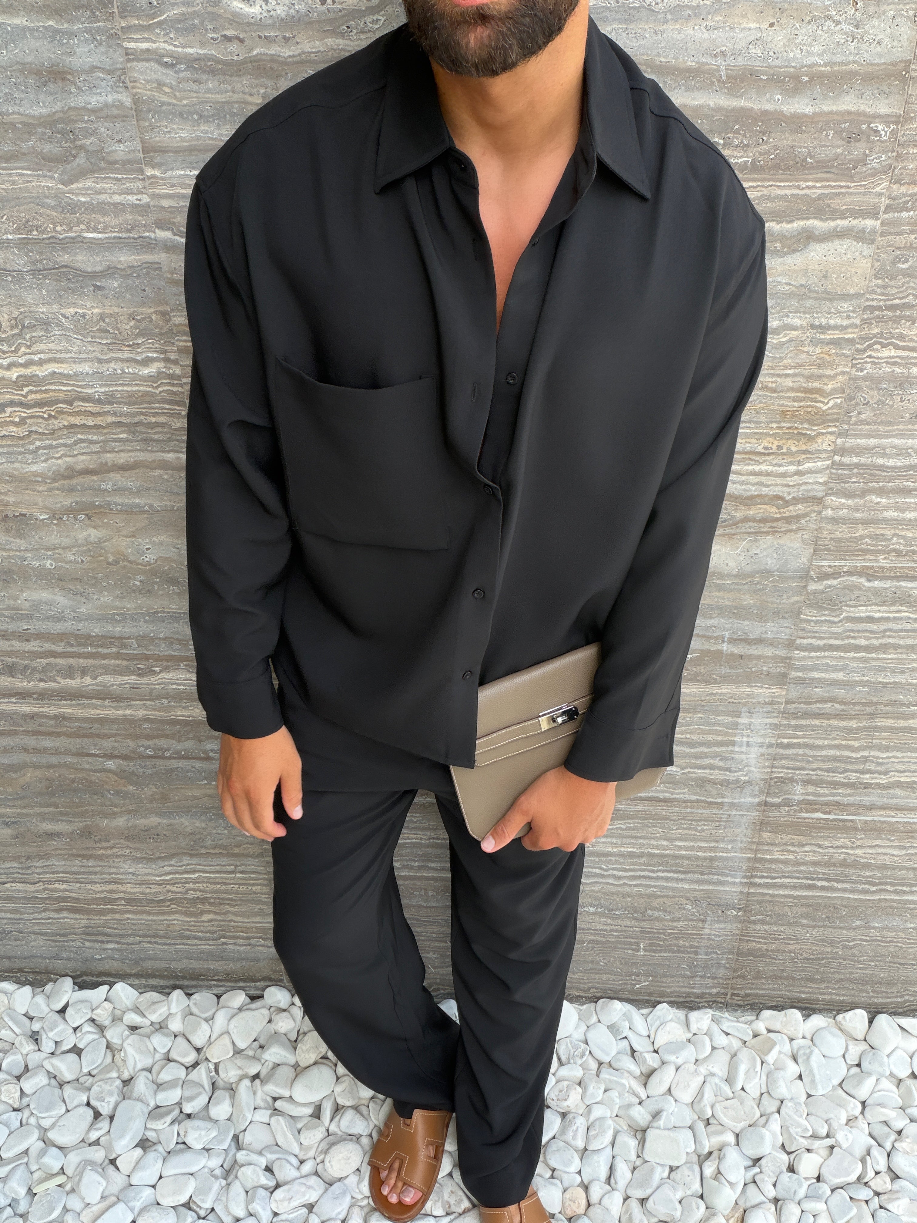 MILOS TROUSER BLACK