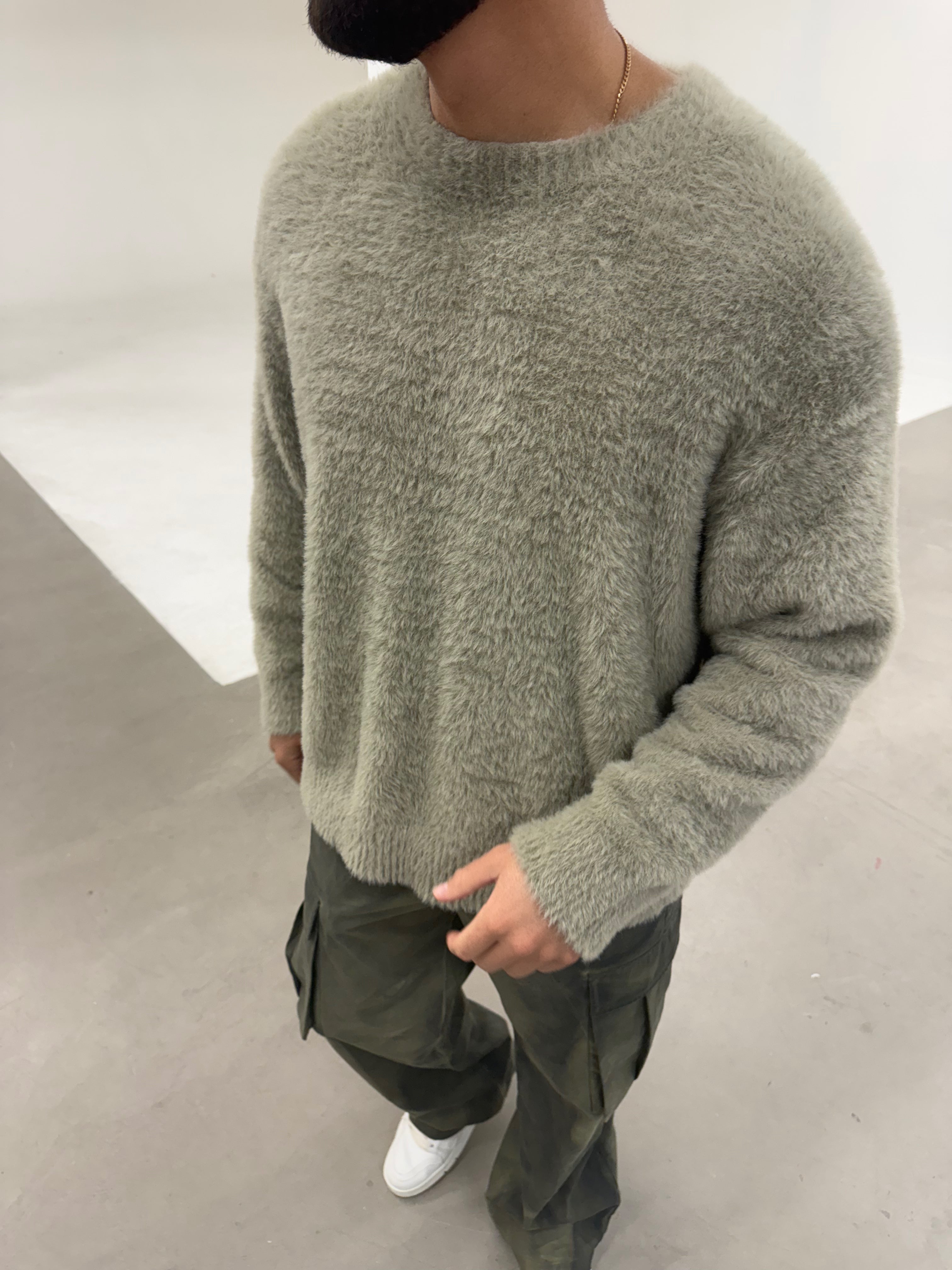 MINK HAIR SWEATER FROZEN MINK