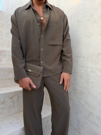 MILOS SHIRT CLASSIC BROWN
