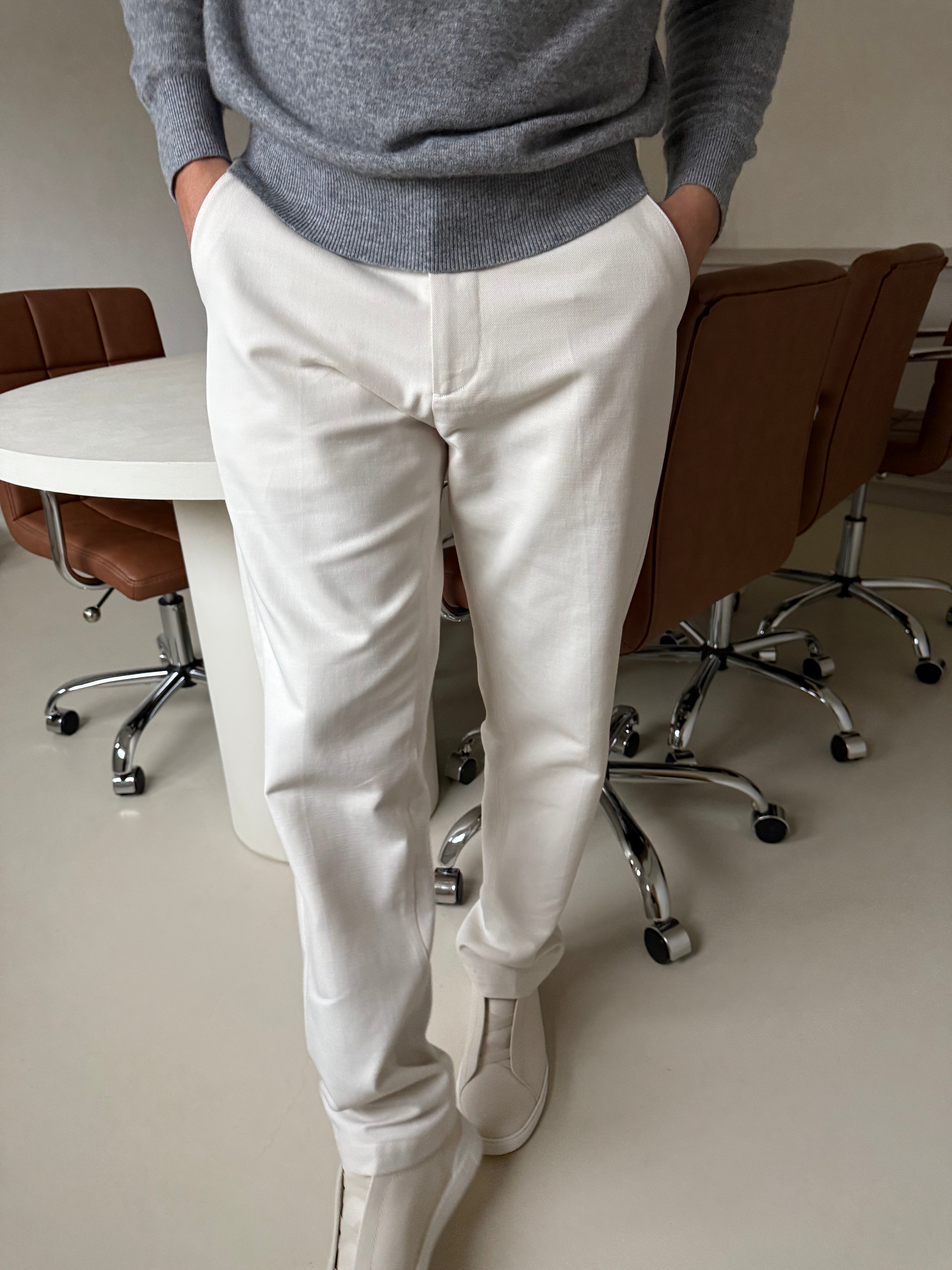 CLASSIC WOVEN TROUSER STONE