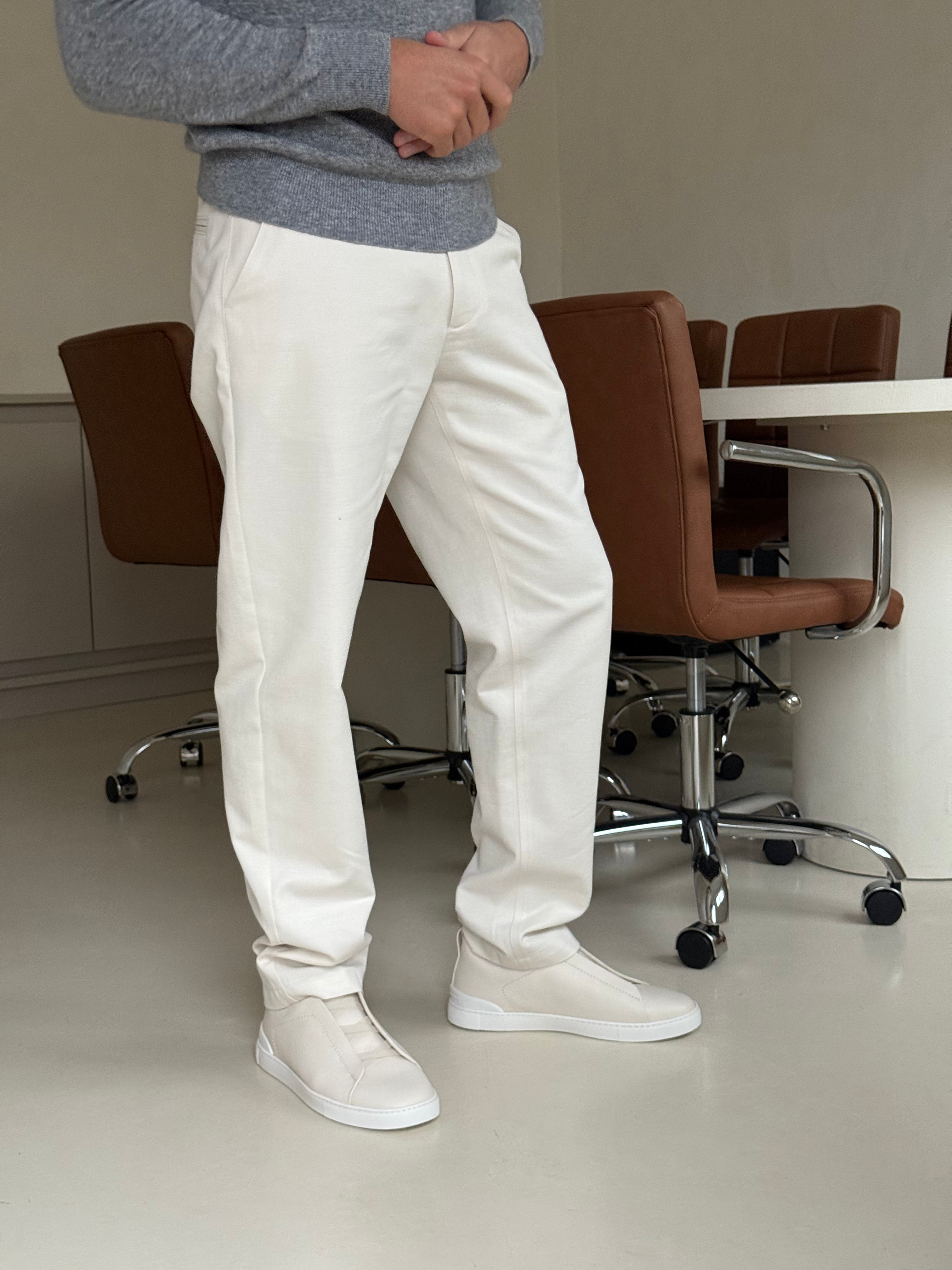 CLASSIC WOVEN TROUSER STONE