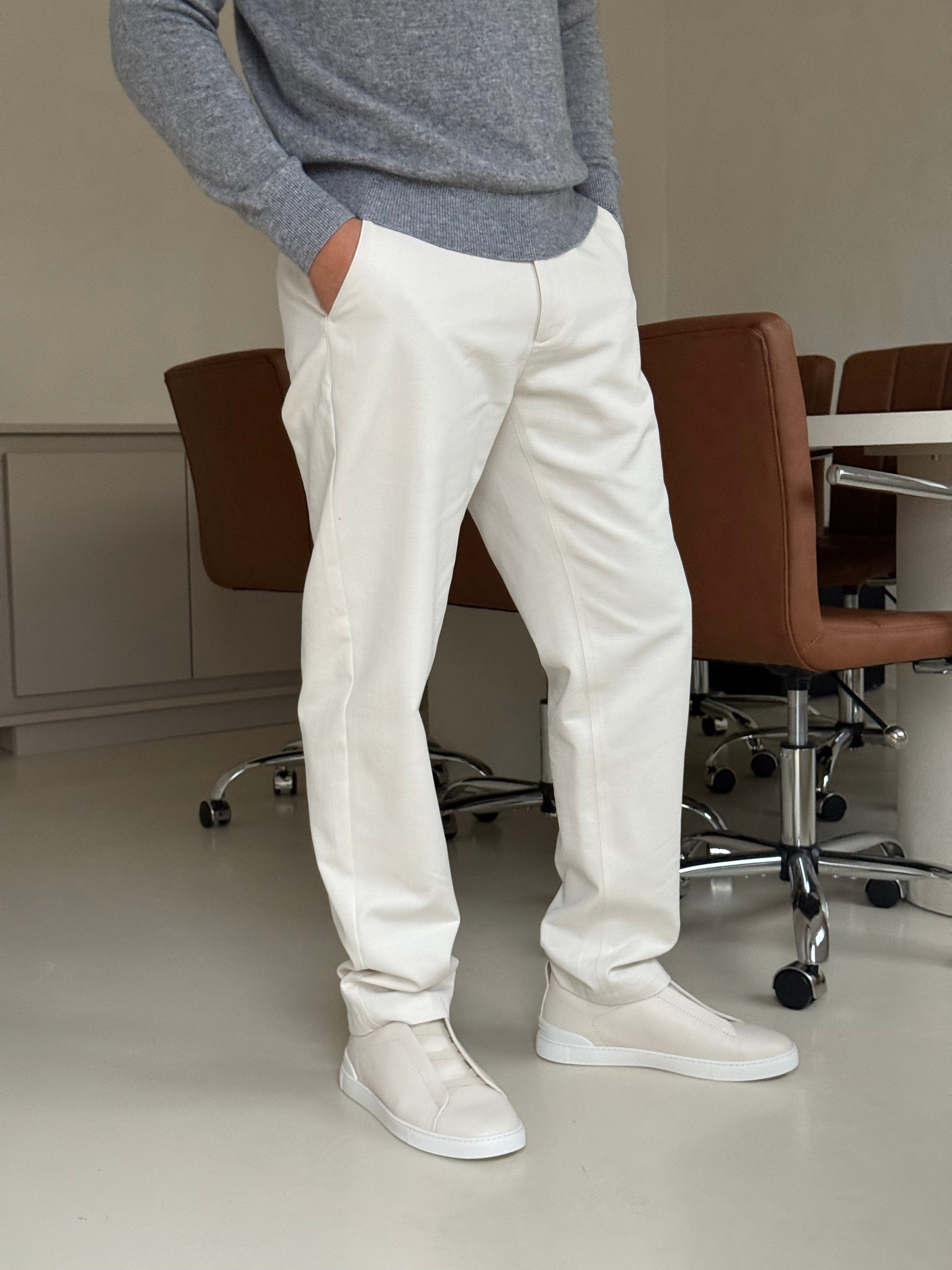 CLASSIC WOVEN TROUSER STONE