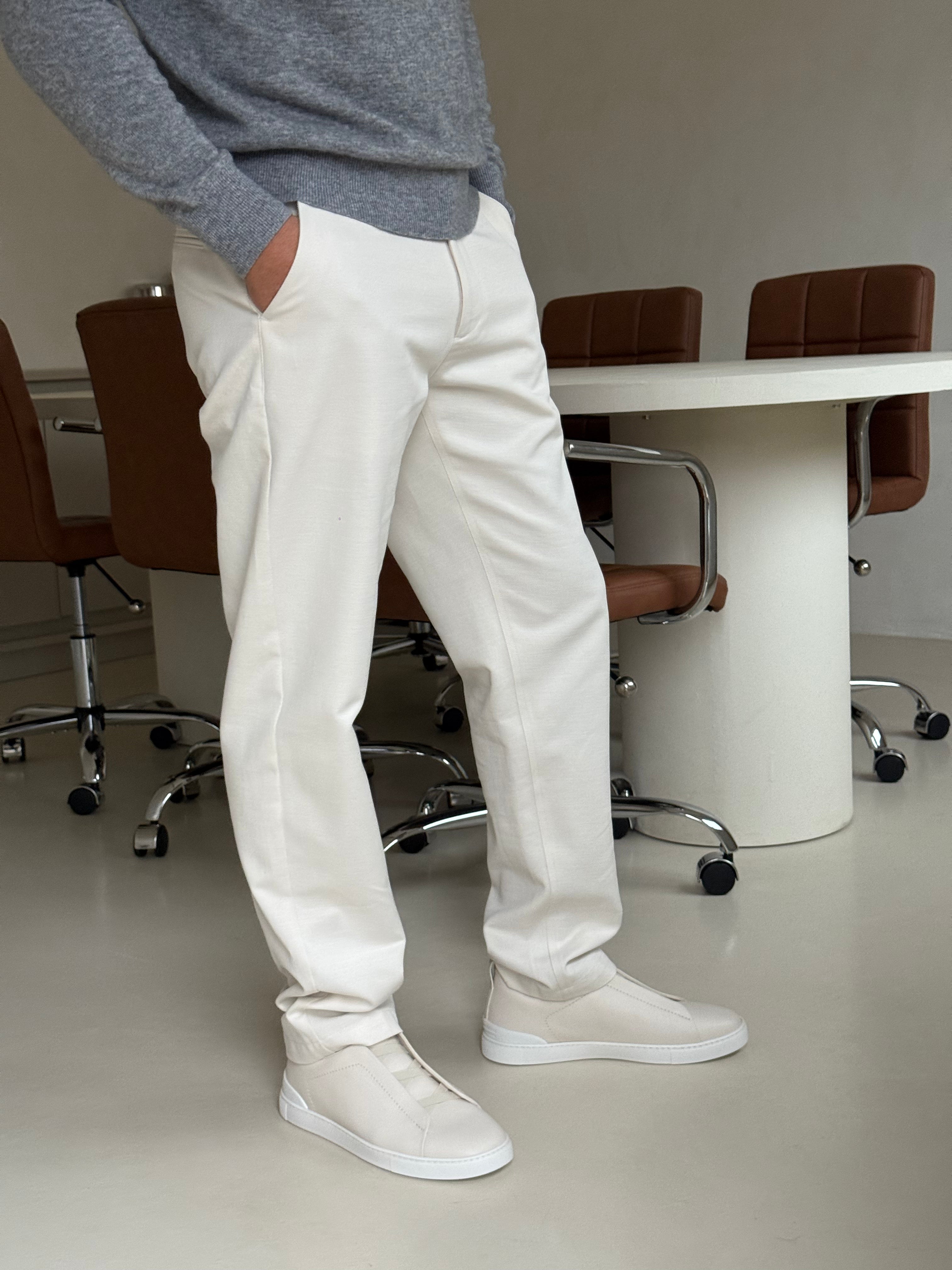 CLASSIC WOVEN TROUSER STONE