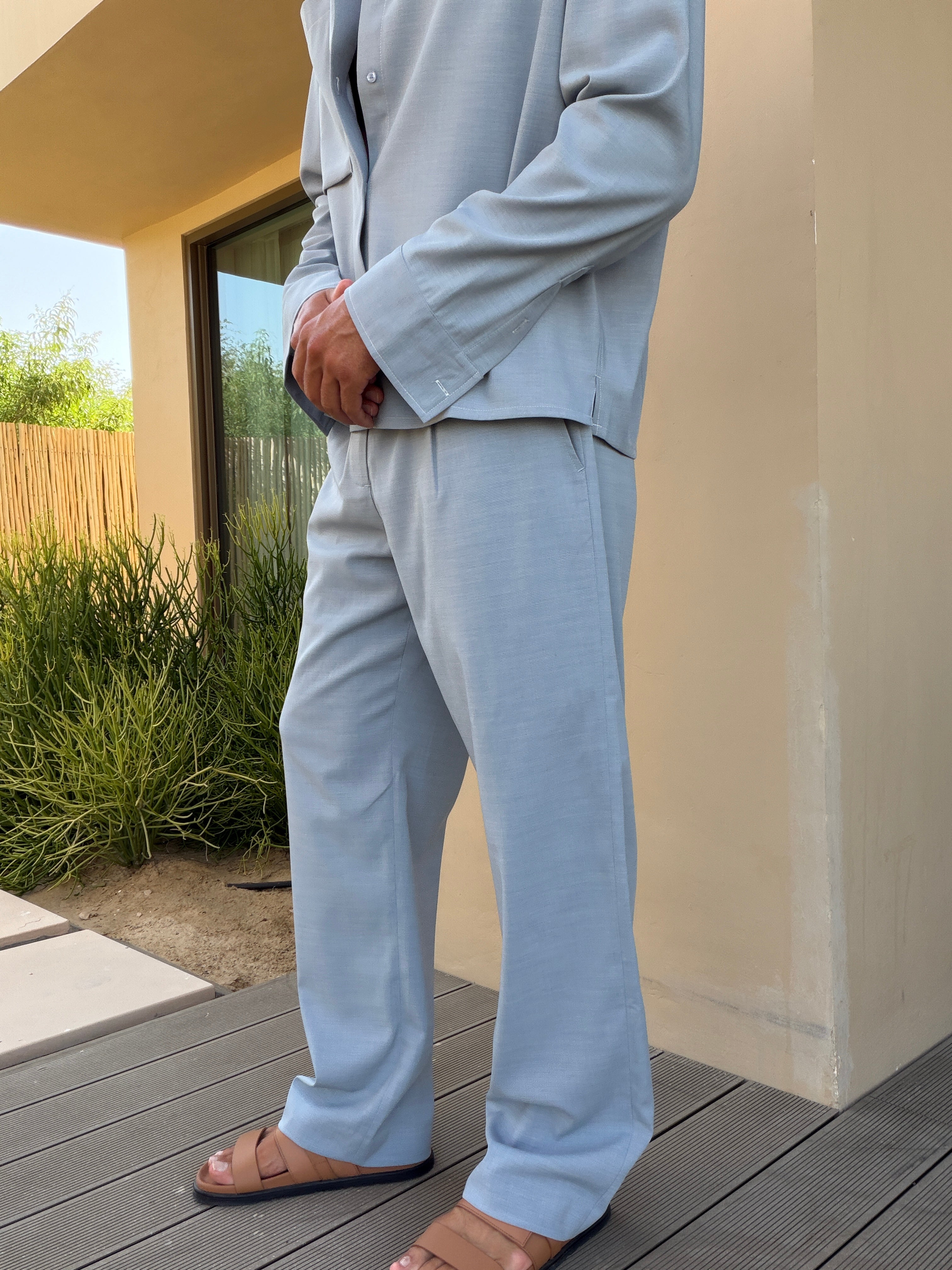 FEDERICO TROUSER SOFT BLUE