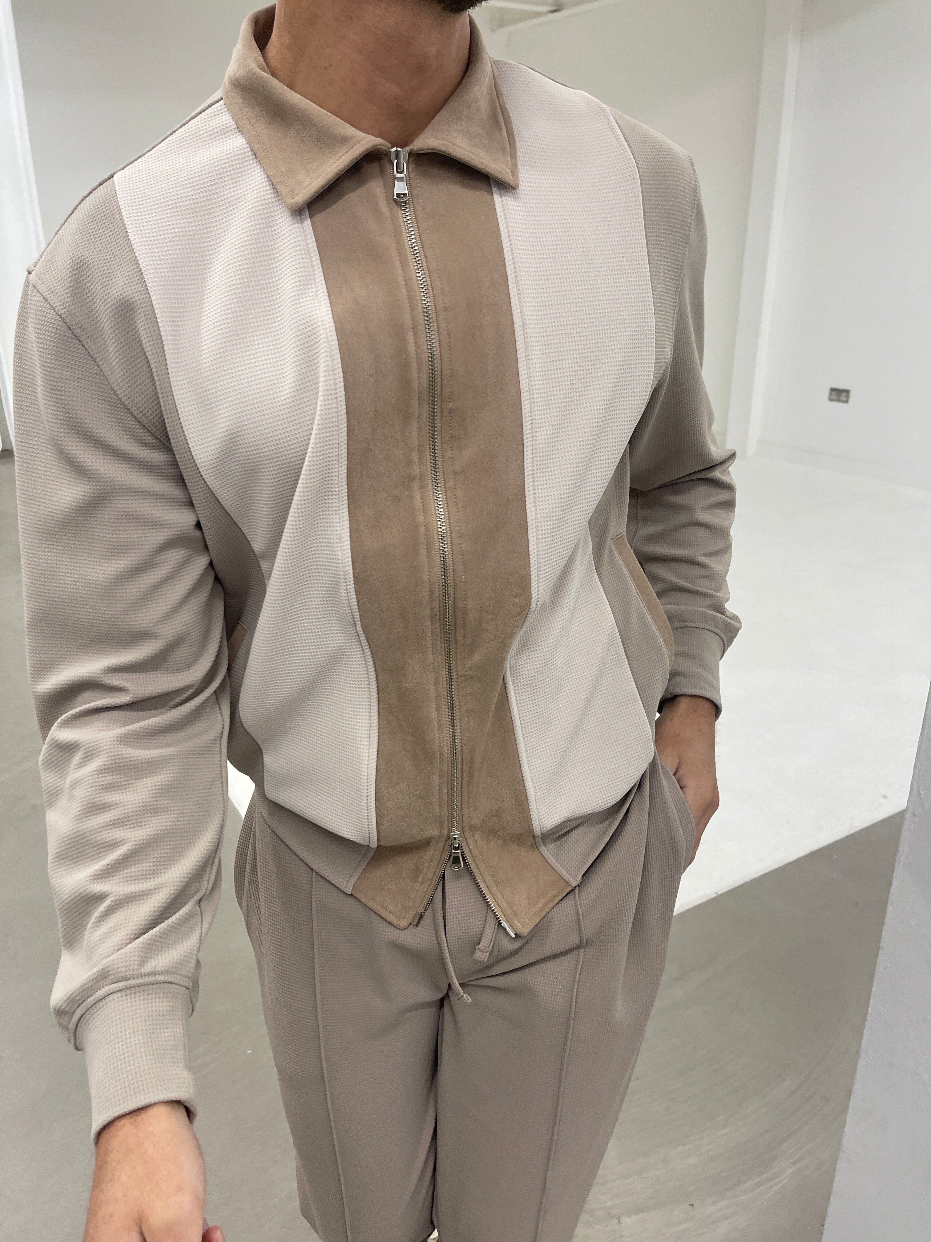 Cruz Zip Jacket Beige