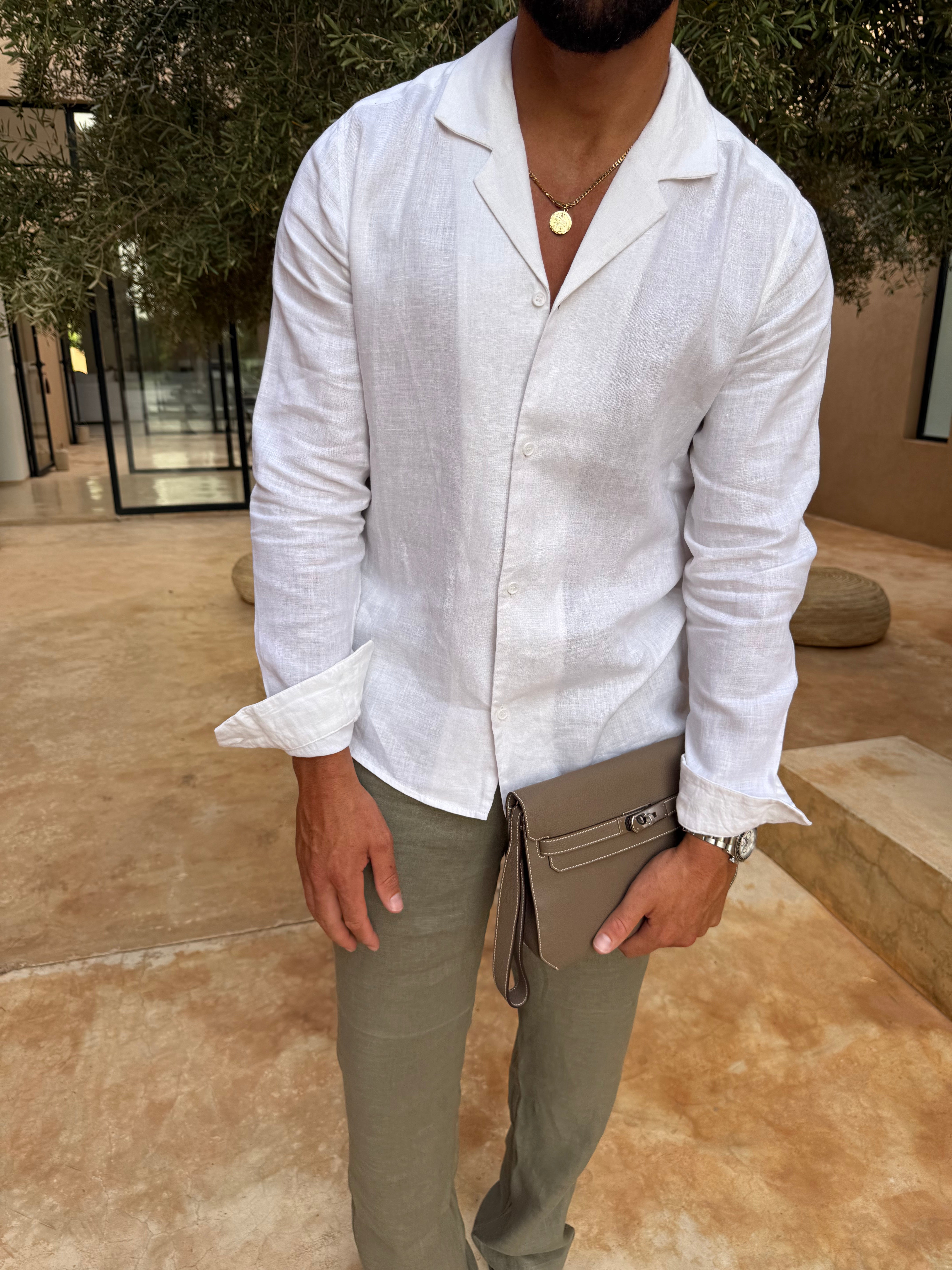 RIVÉ LINEN SHIRT WHITE