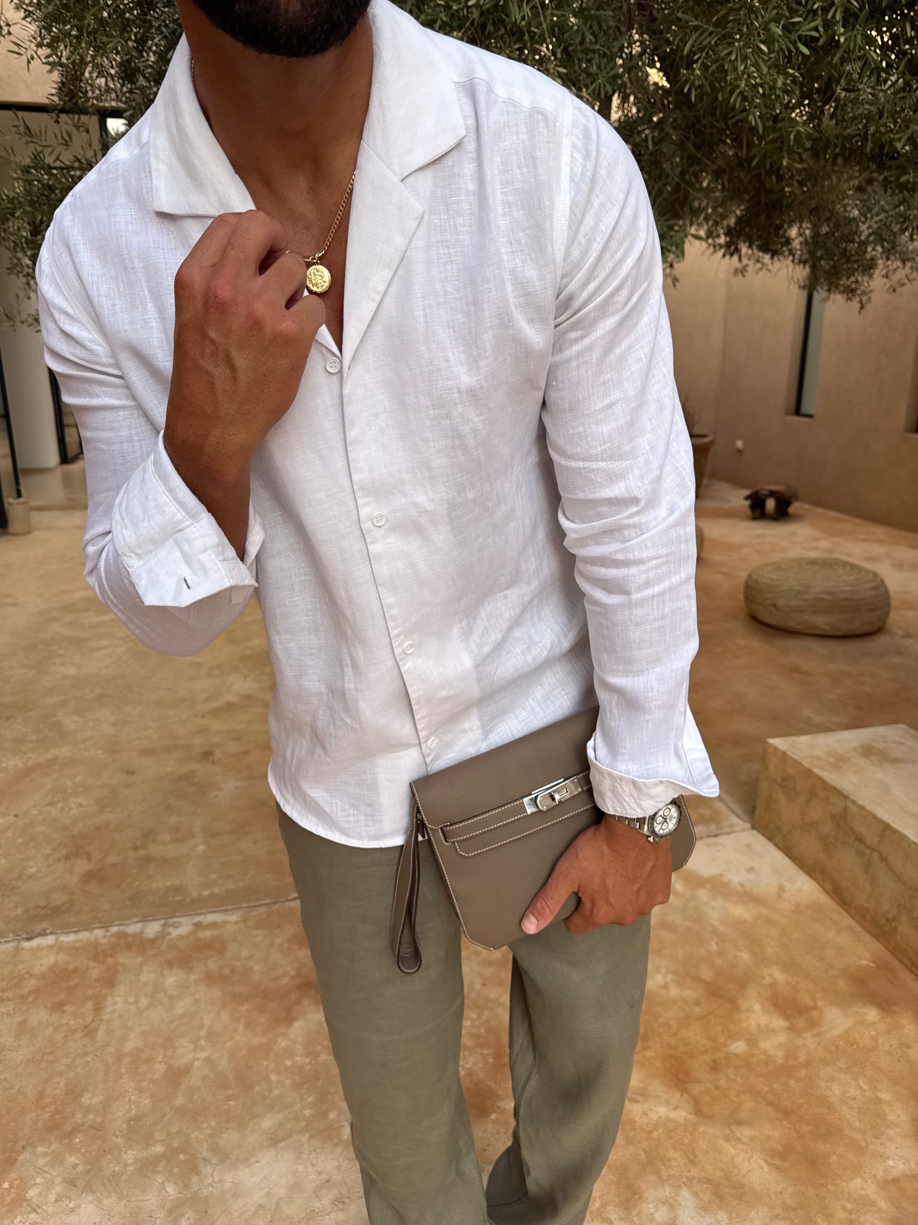 RIVÉ LINEN SHIRT WHITE