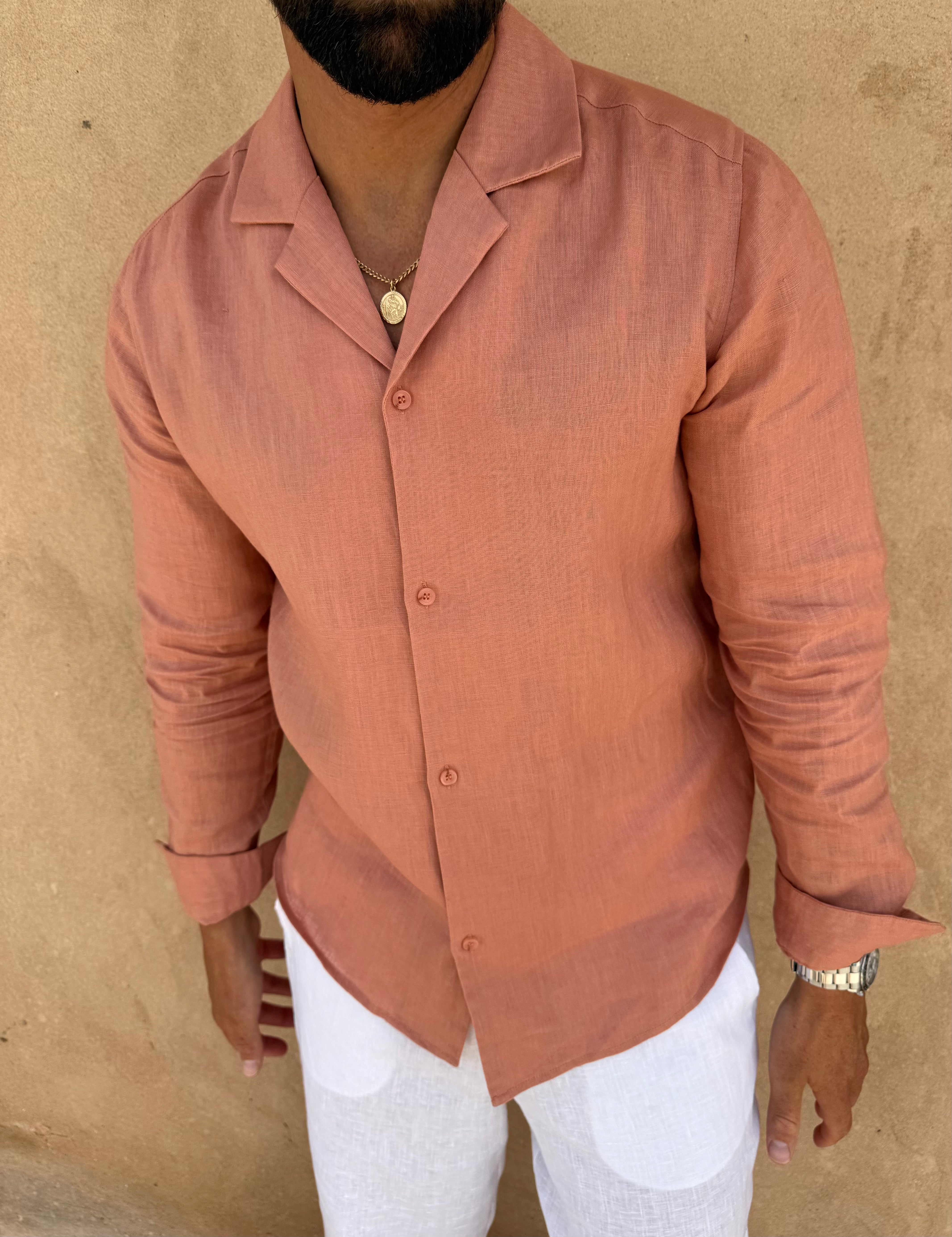 RIVEN LINEN SHIRT SATINÉ
