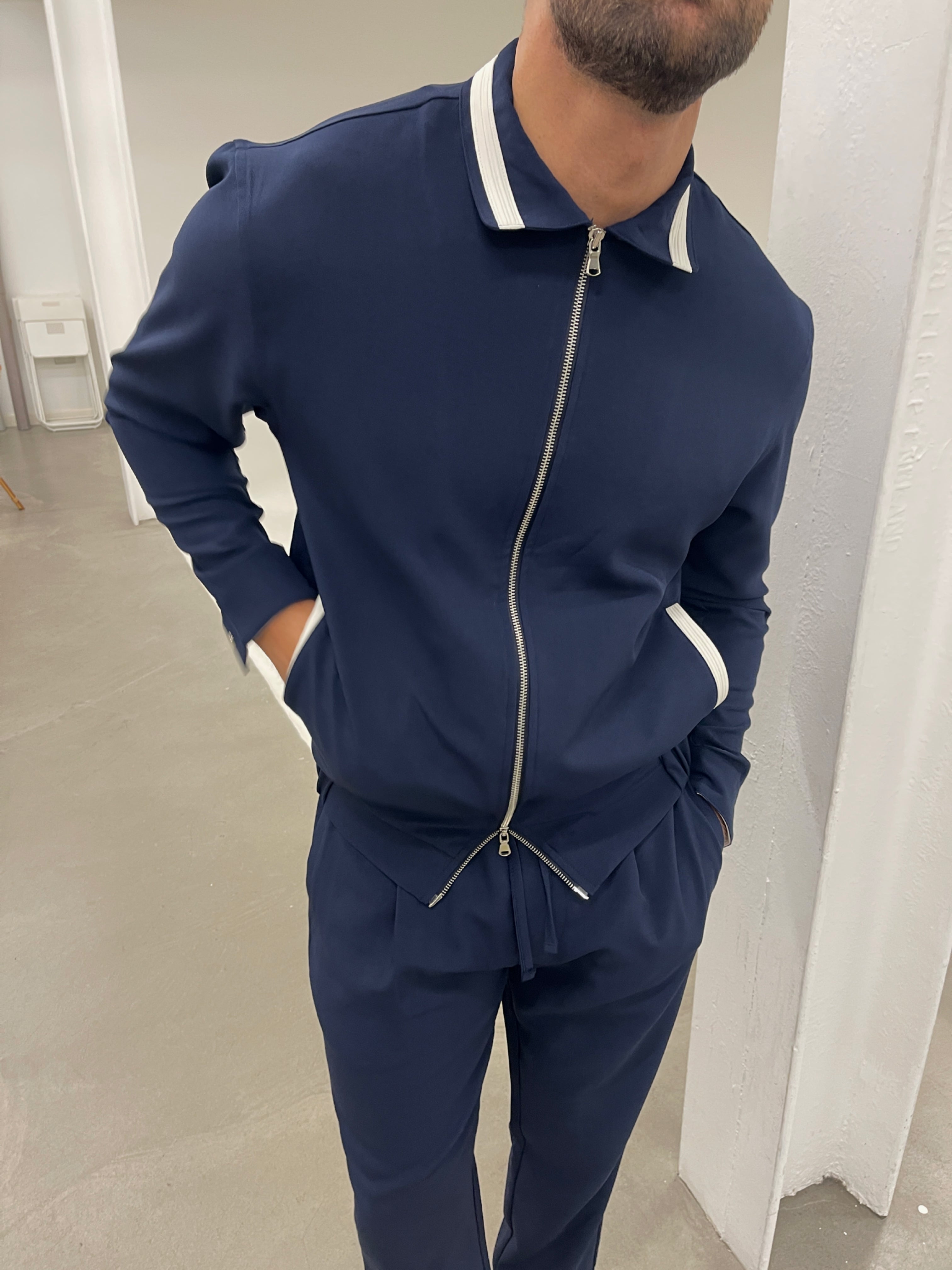 Belford Zip Jacket Navy