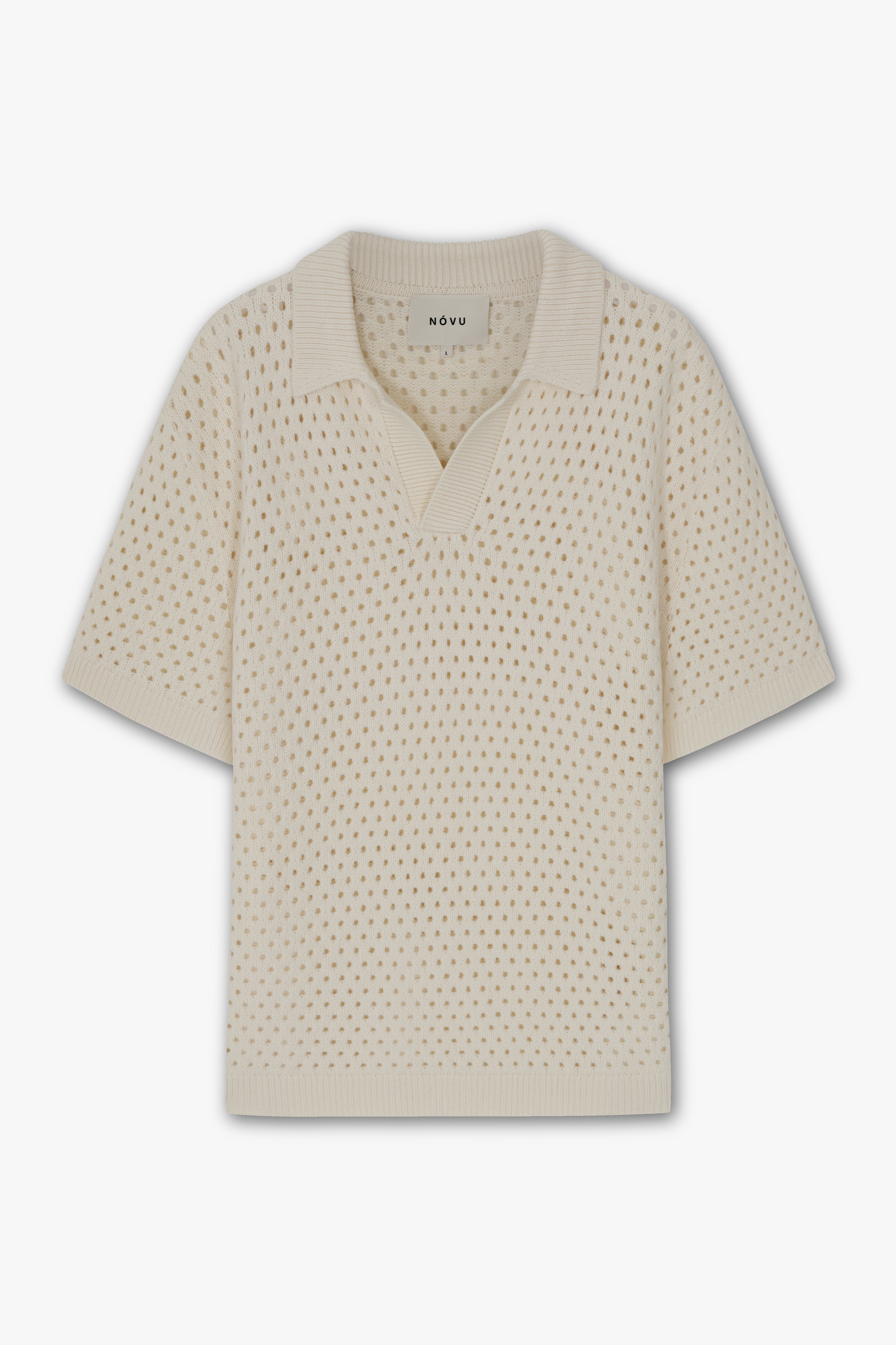 MURA KNIT POLO ECRU