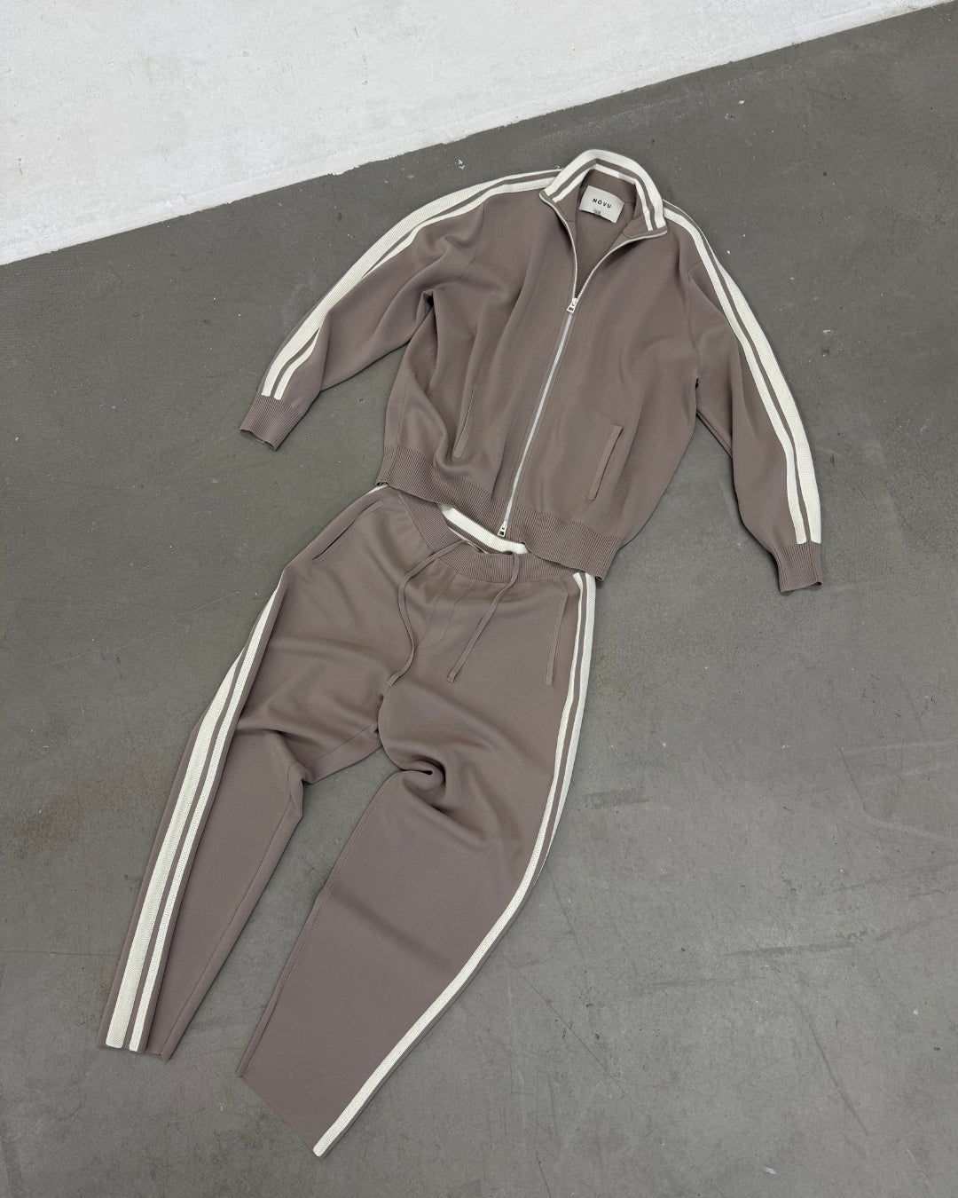 SANTOS KNIT JACKET TAUPE