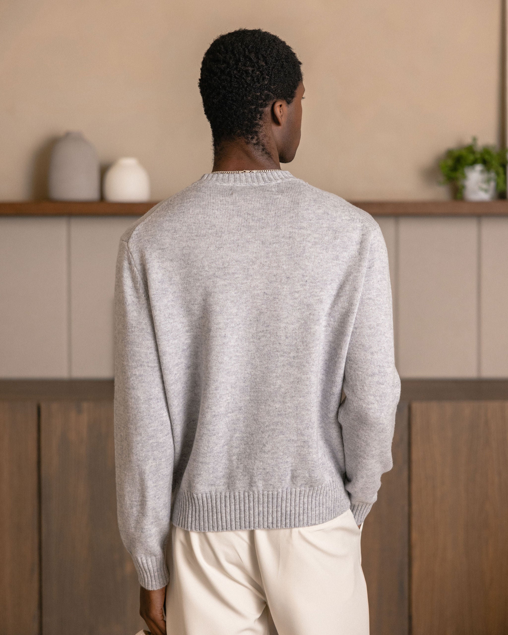 Cashmere Sweater Grey Marl