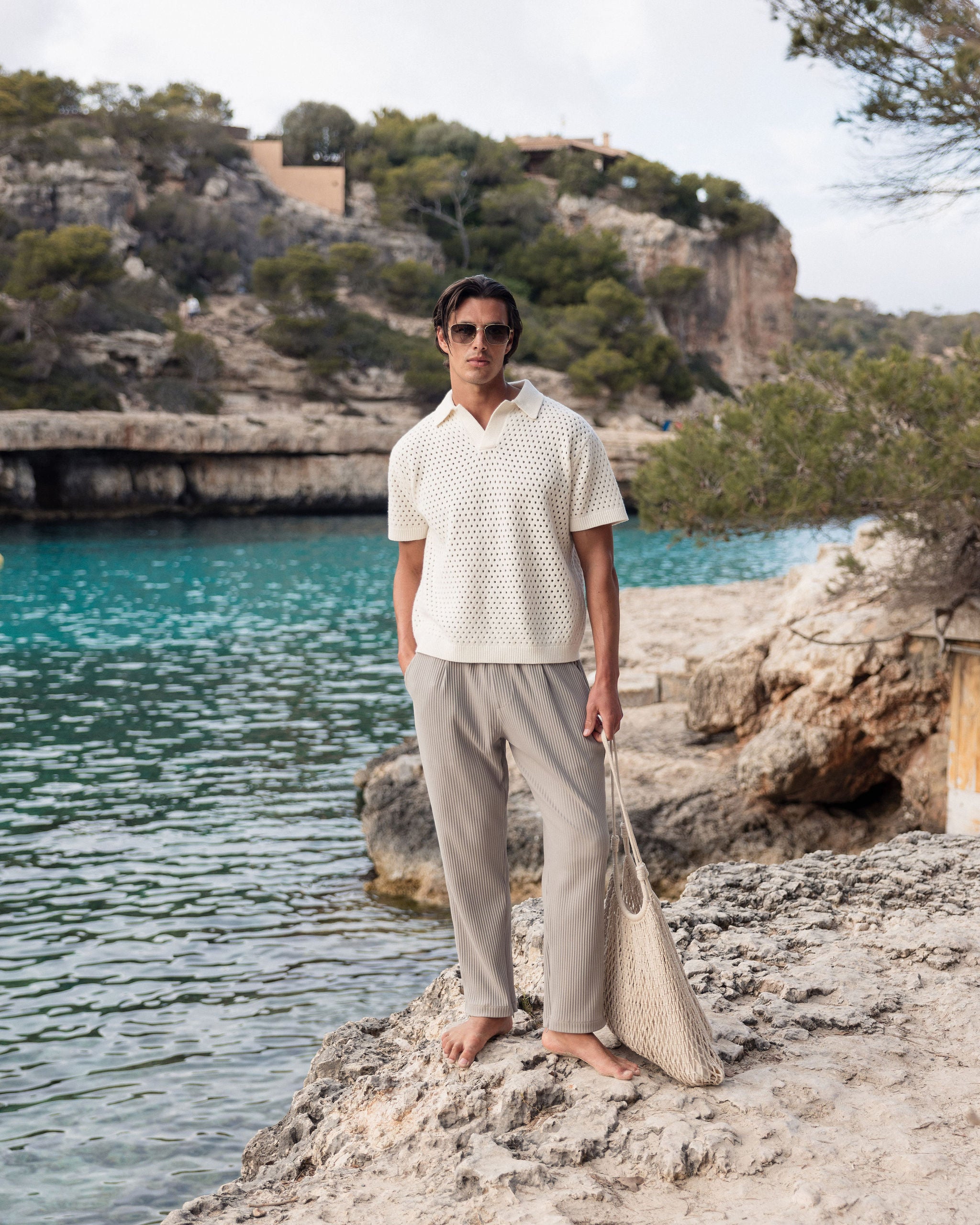 MURA KNIT POLO ECRU