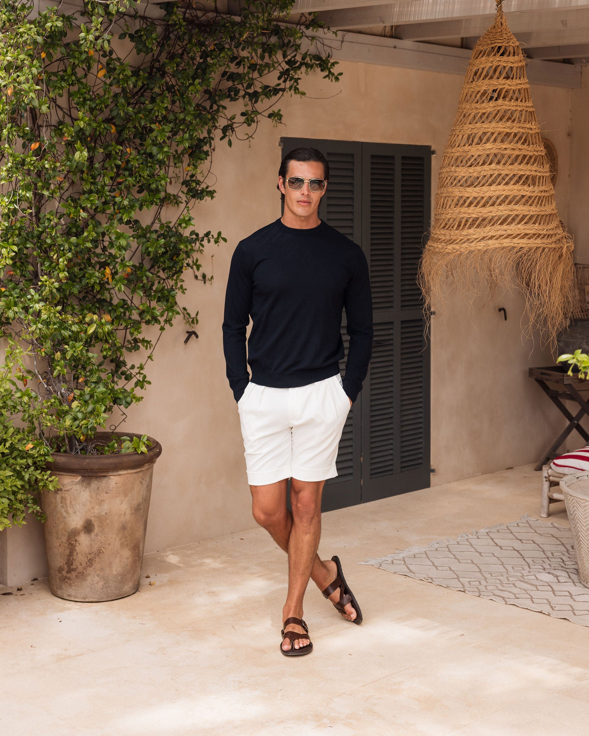 MERINO KNIT CREWNECK BLACK