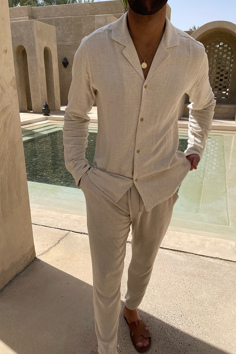 Oatmeal Linen Shirt