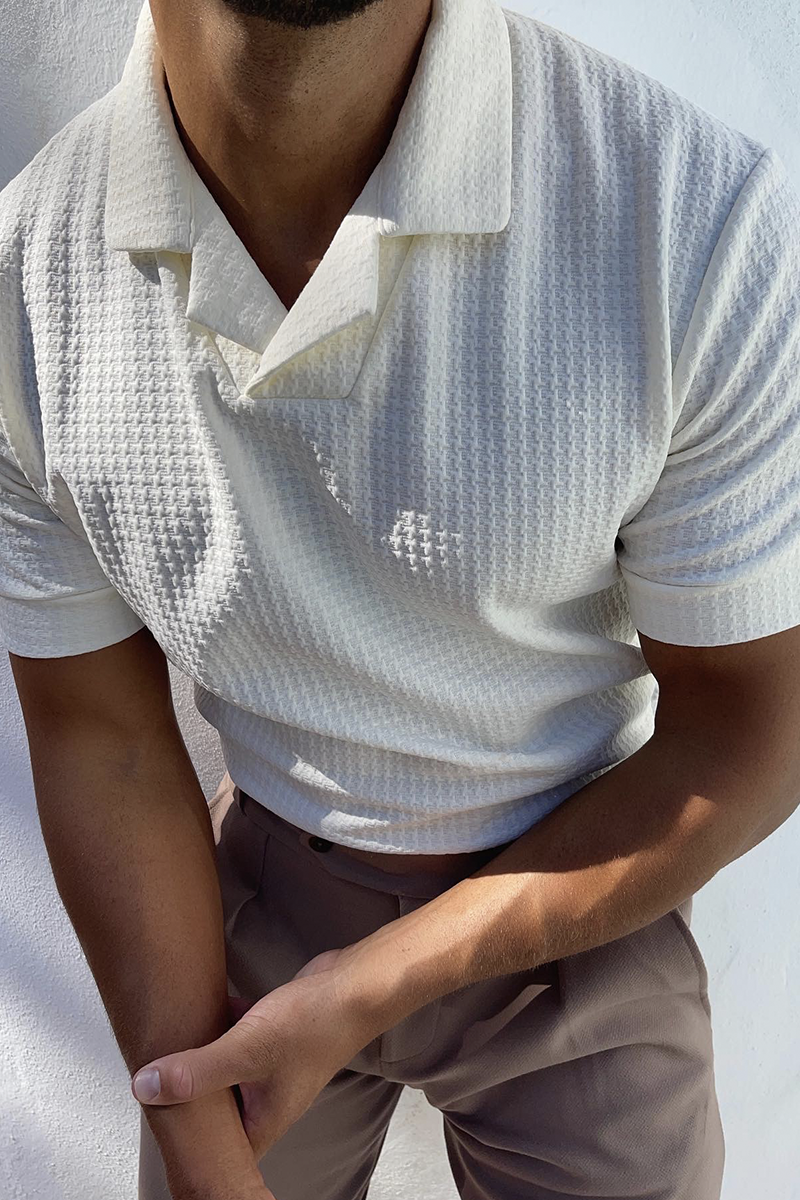 Cream Santino Revere Polo