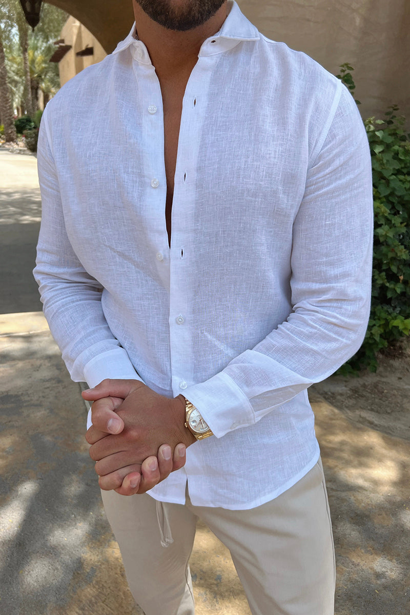 White Linen Shirt