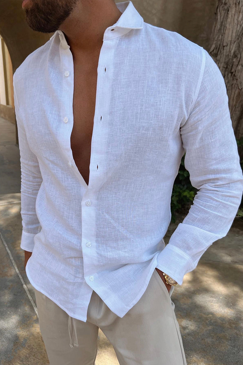 White Linen Shirt