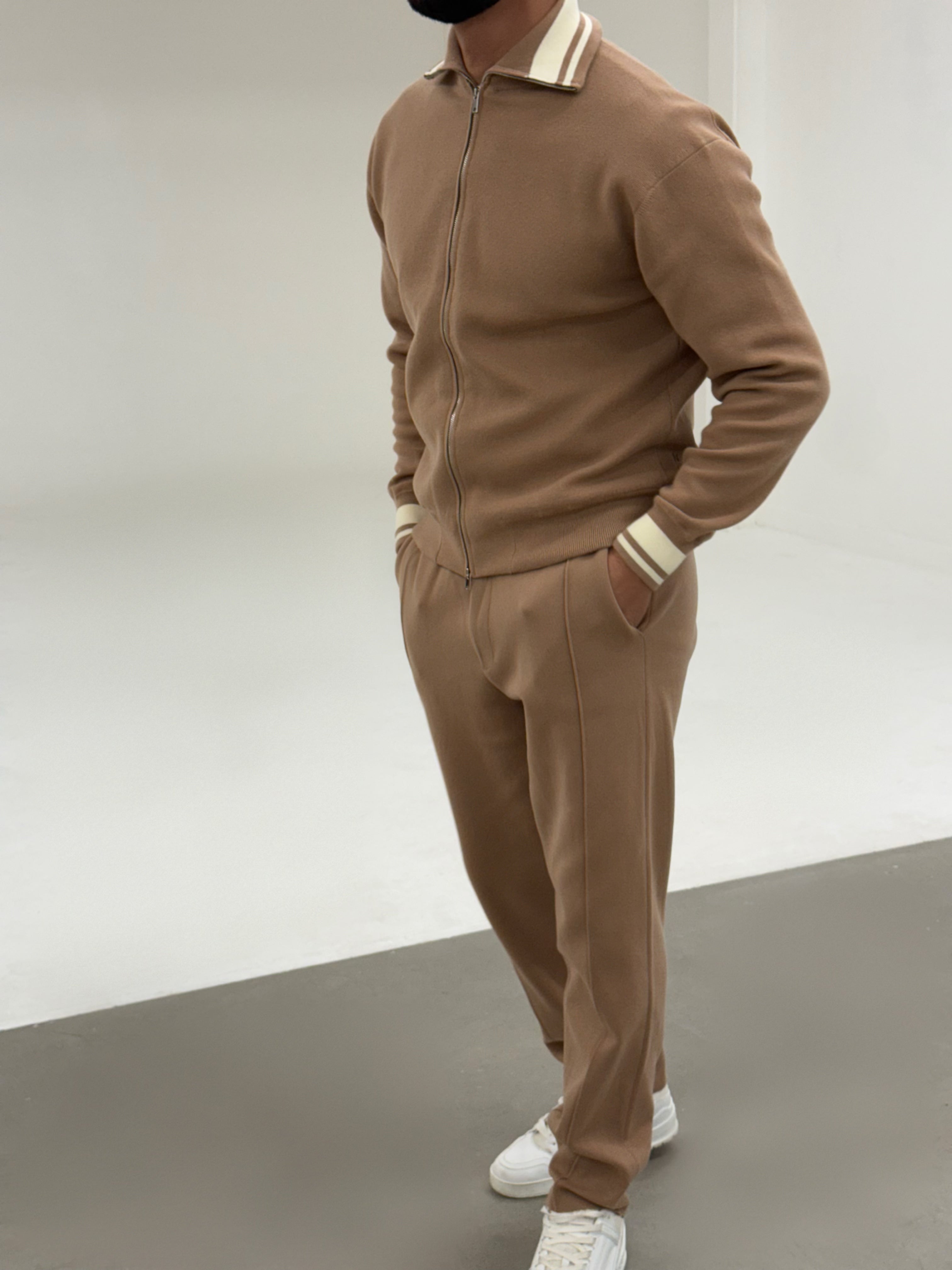 ROCA KNIT JACKET BEIGE