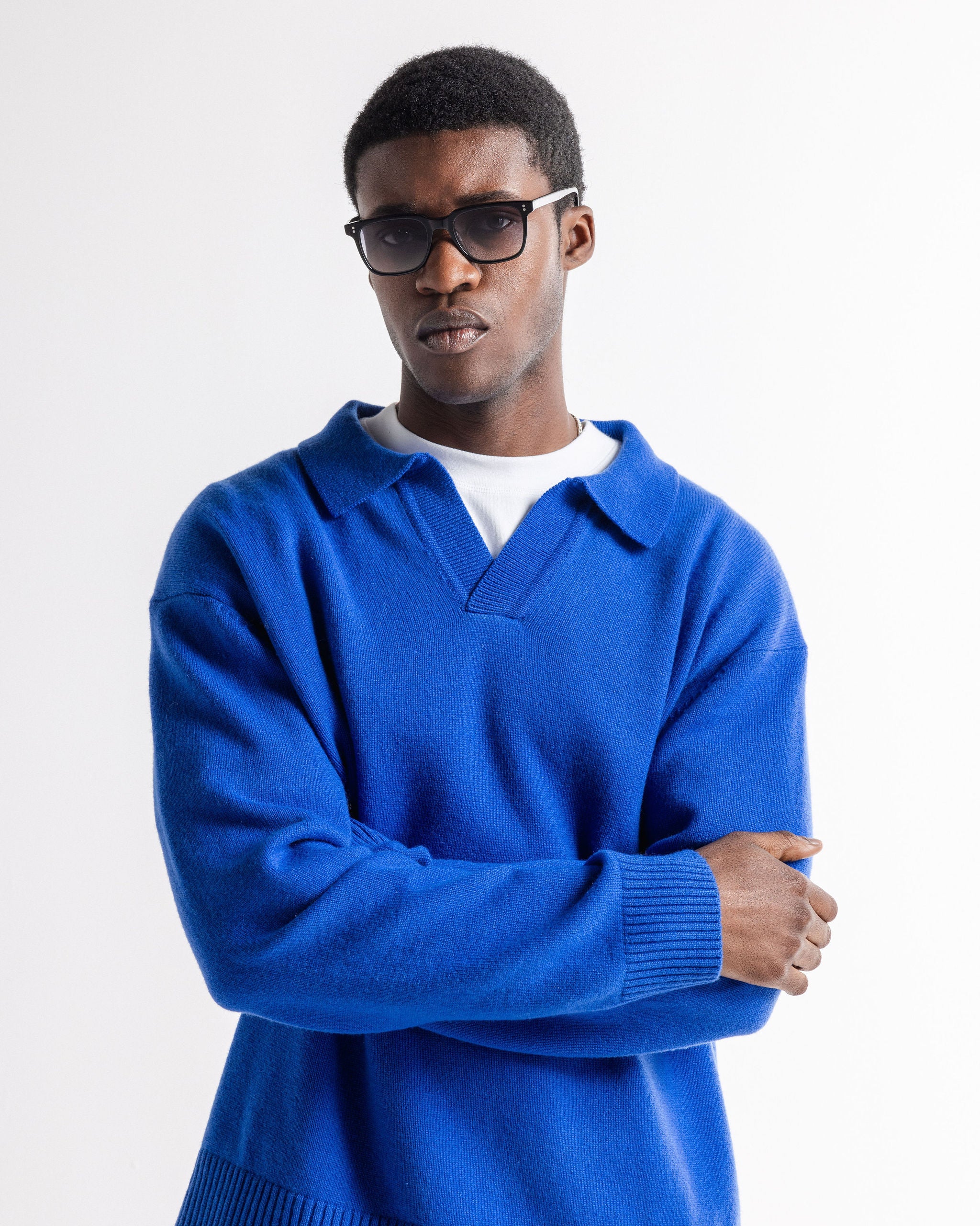 Garçon Knit Sweater Cobalt Blue