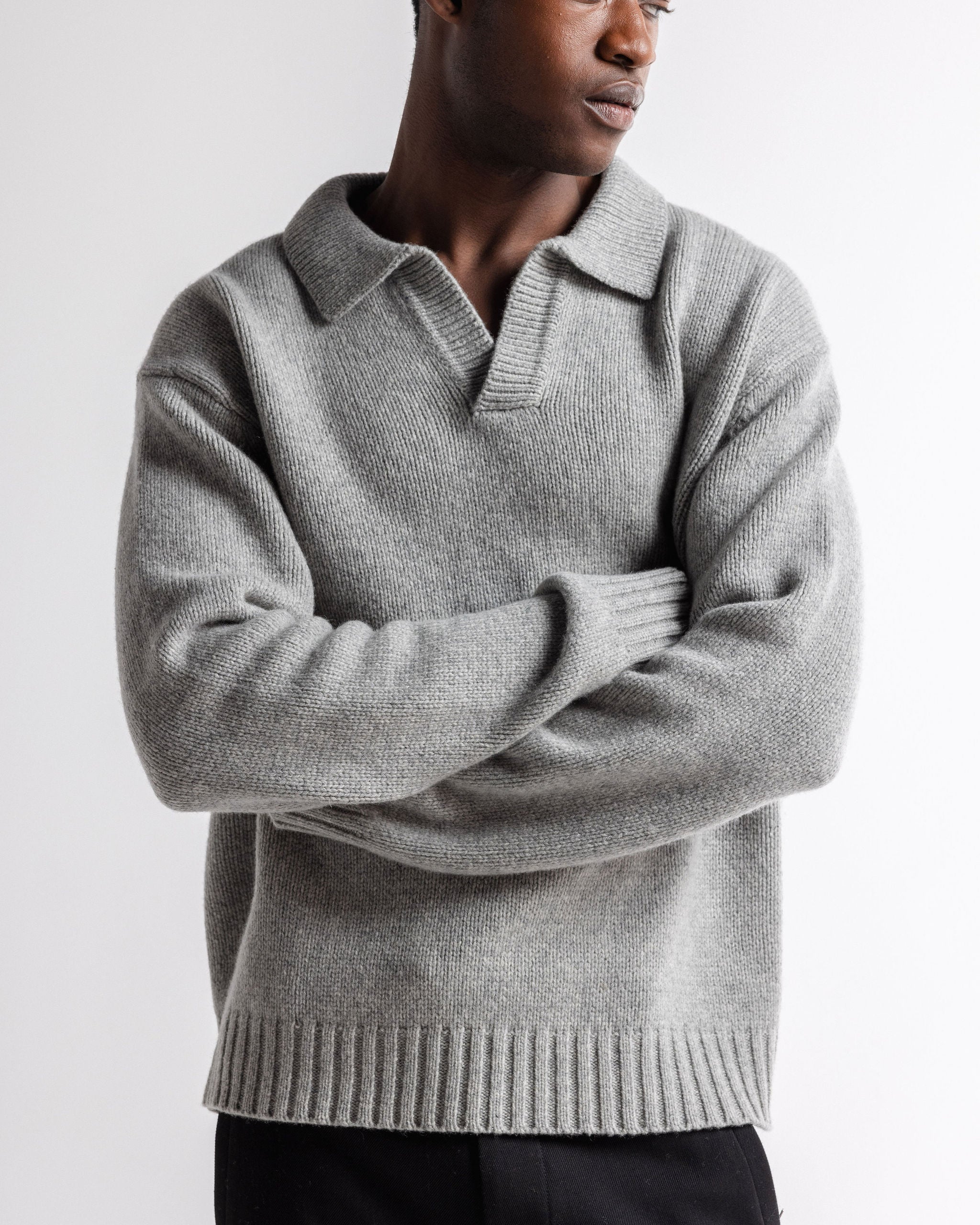 Garçon Knit Sweater Grey Marl