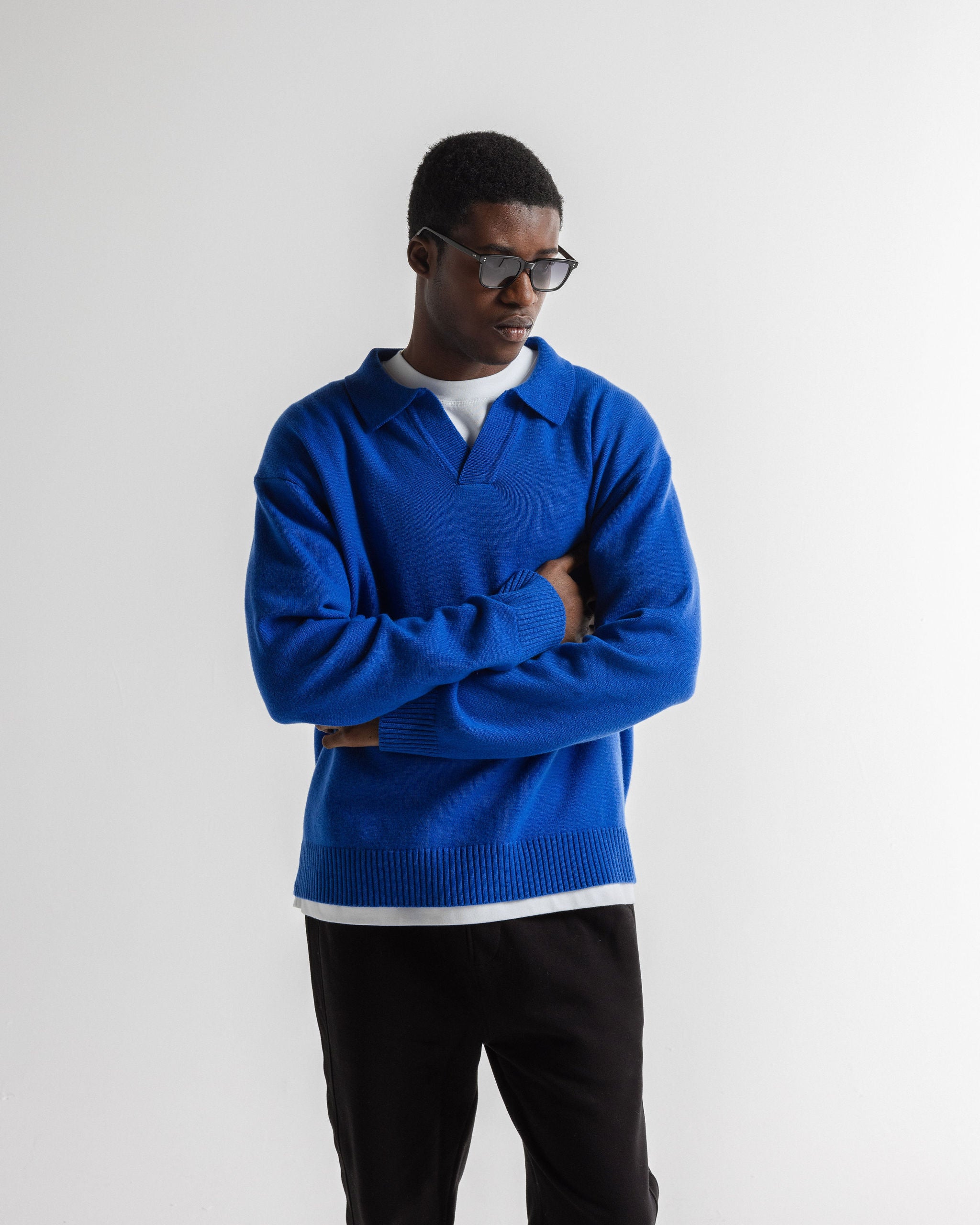 Garçon Knit Sweater Cobalt Blue