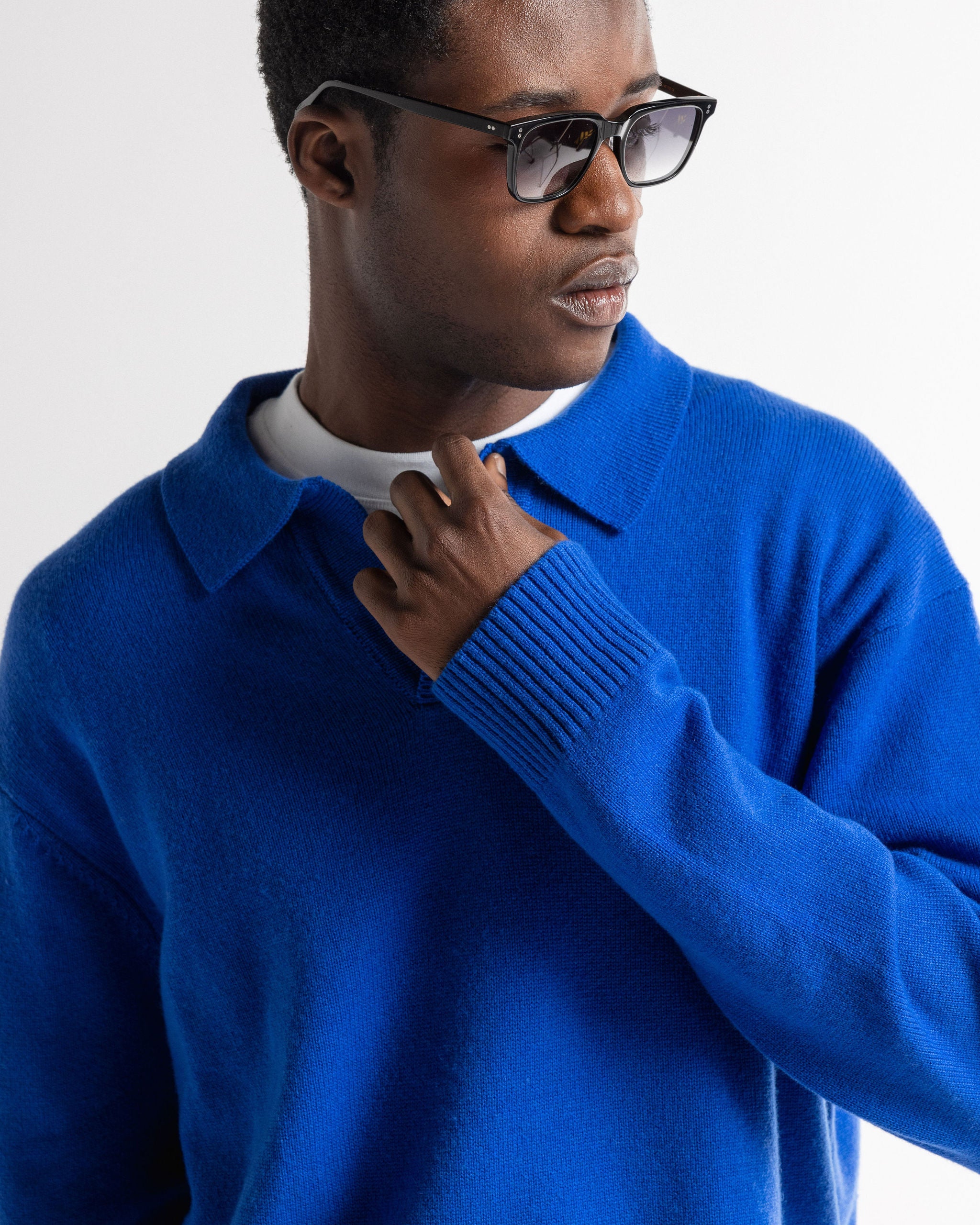 Garçon Knit Sweater Cobalt Blue