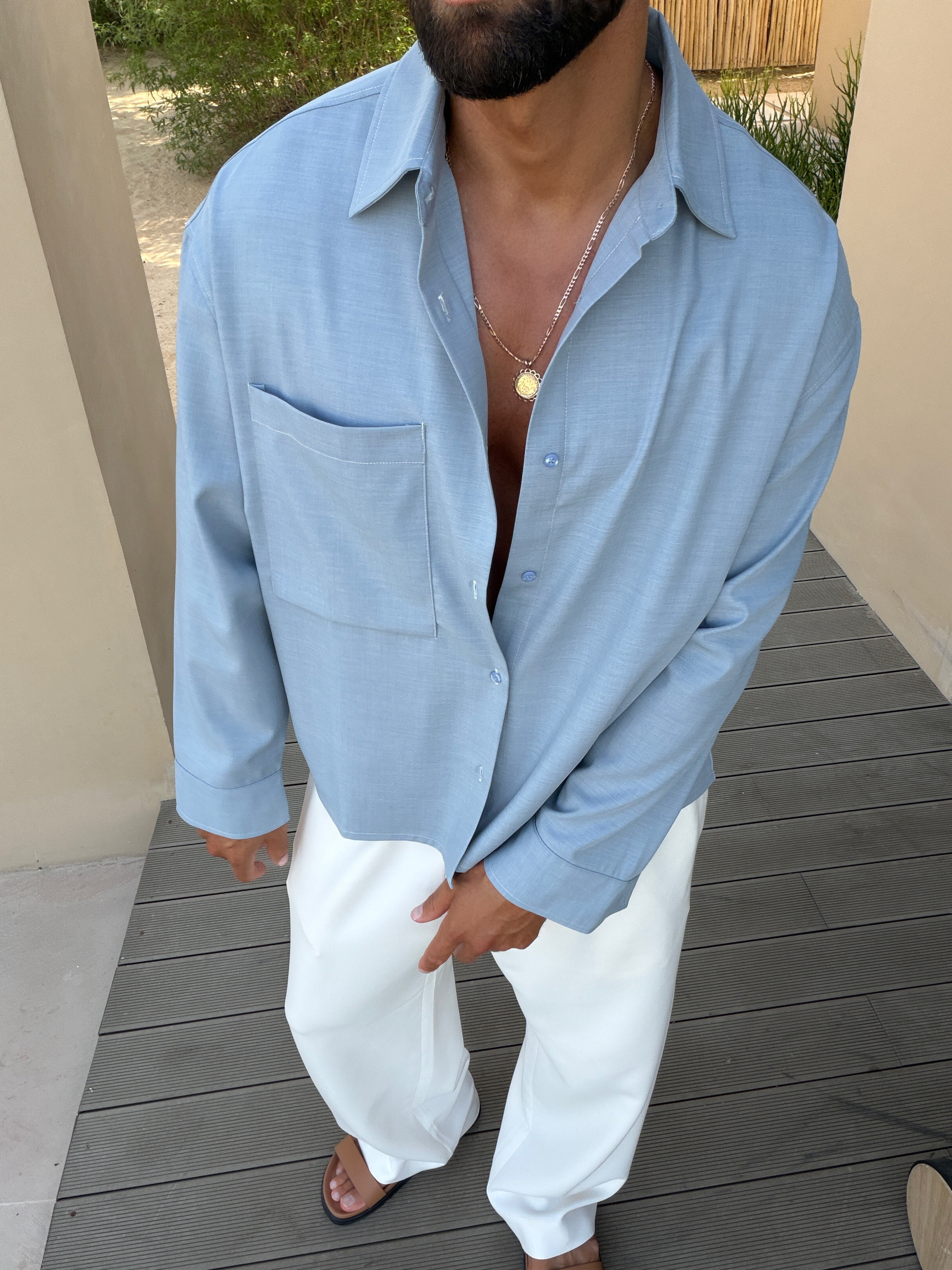 FEDERICO SHIRT SOFT BLUE