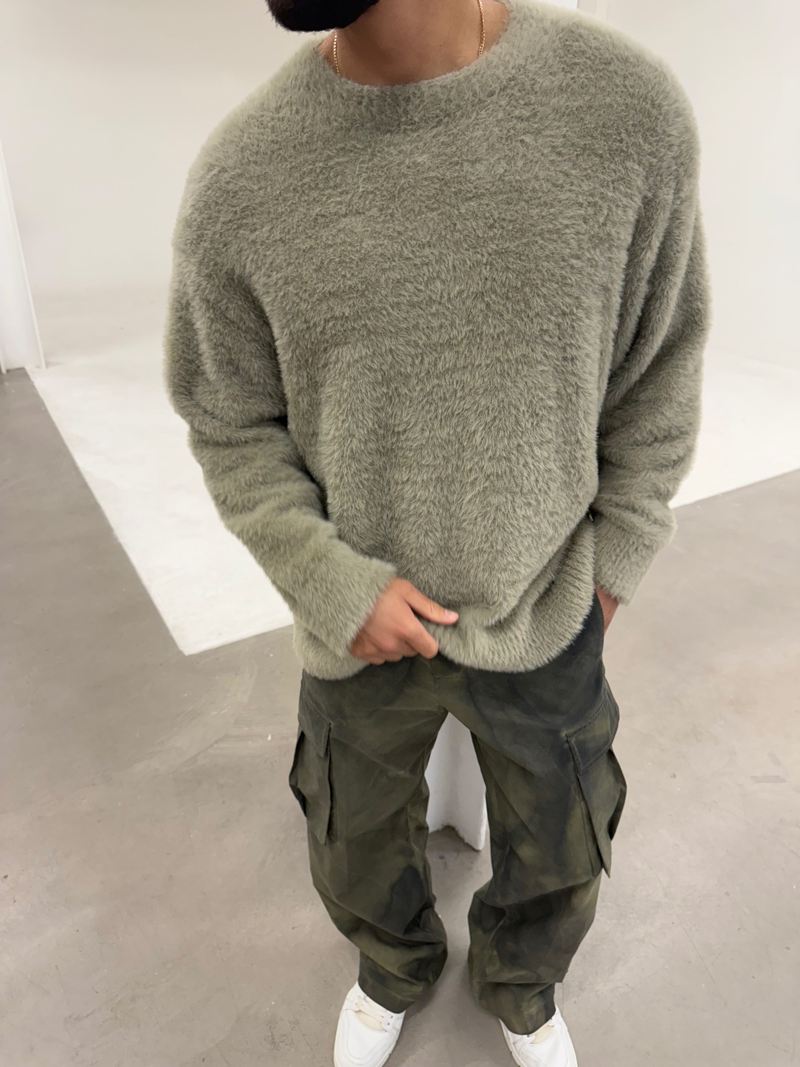 MINK HAIR SWEATER FROZEN MINK