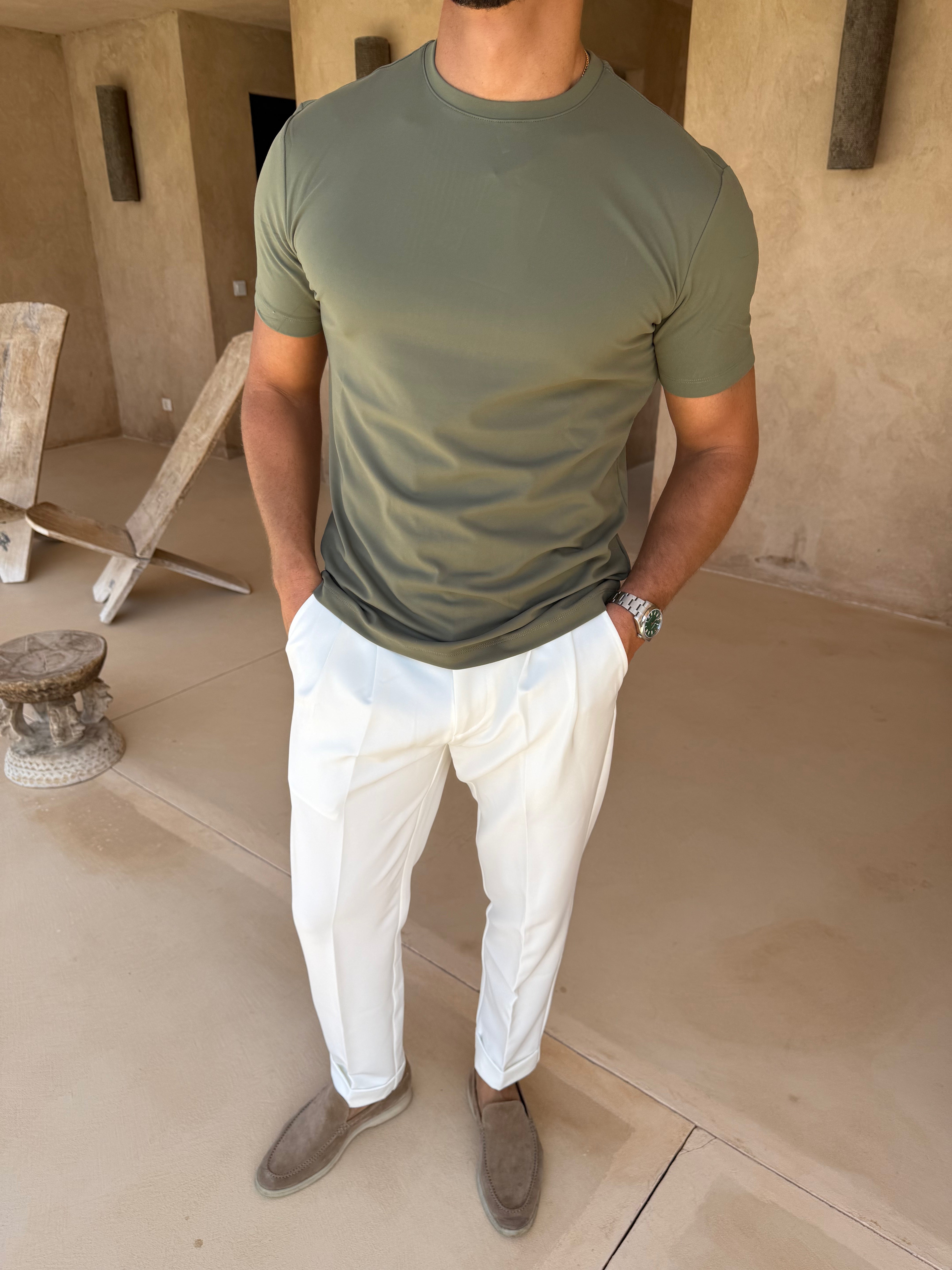LUXE T-SHIRT OLIVE