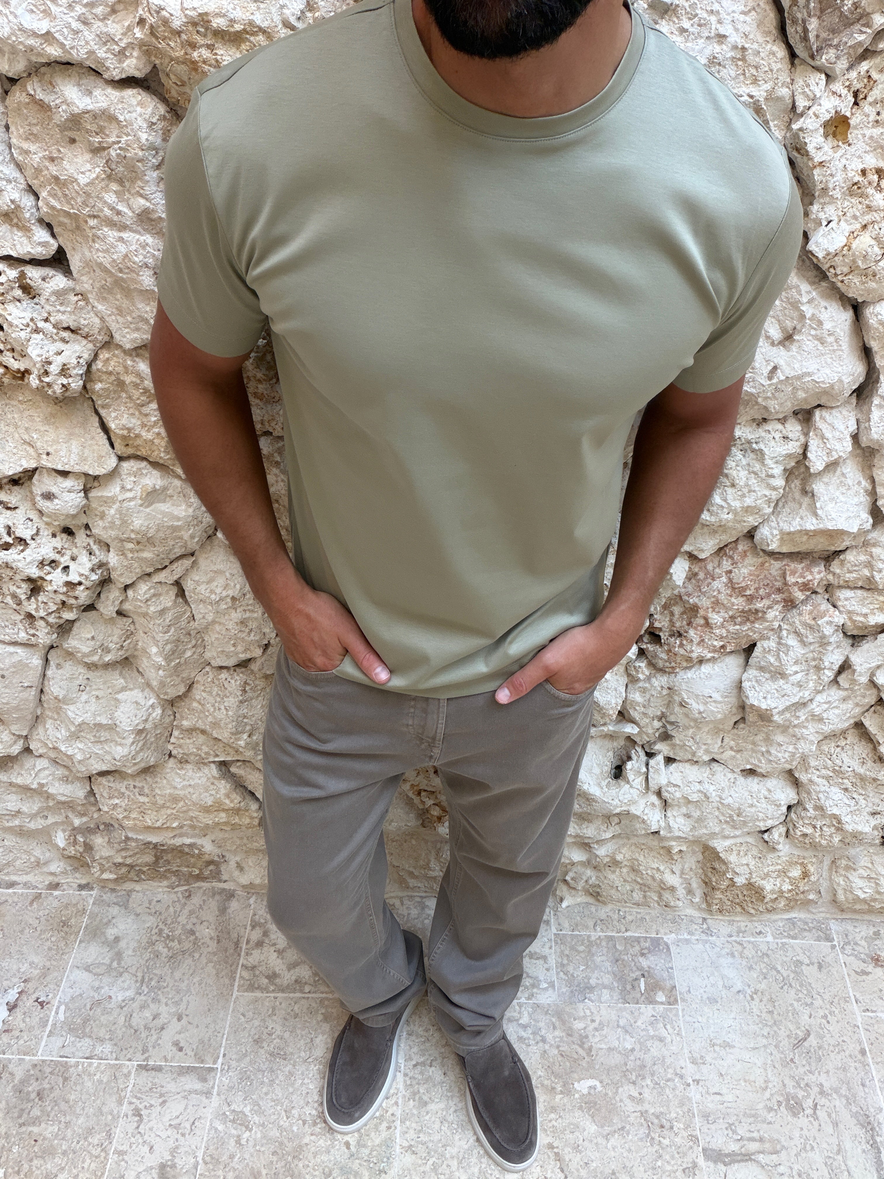 SUPIMA LUXE T-SHIRT KHAKI