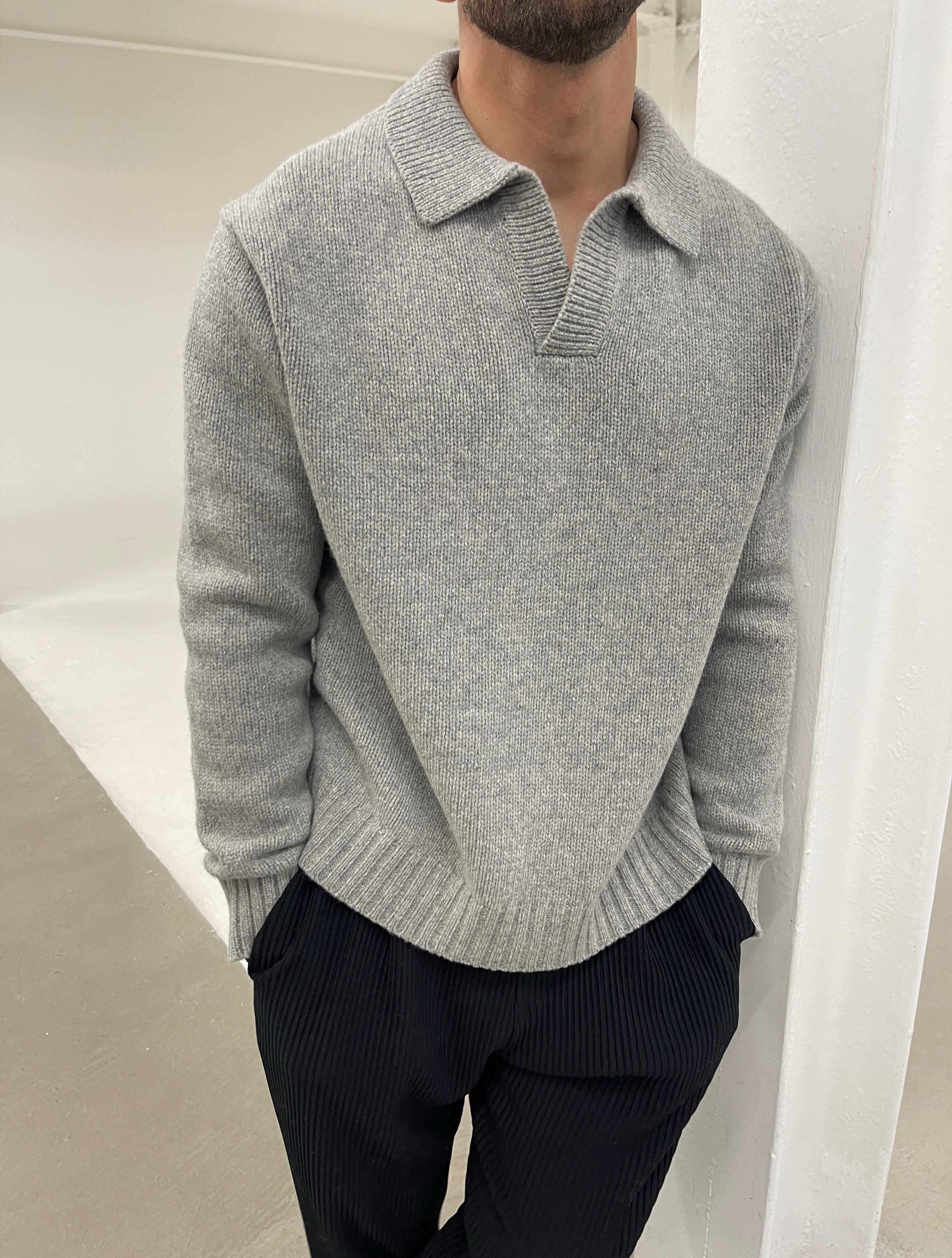 Garçon Knit Sweater Grey Marl