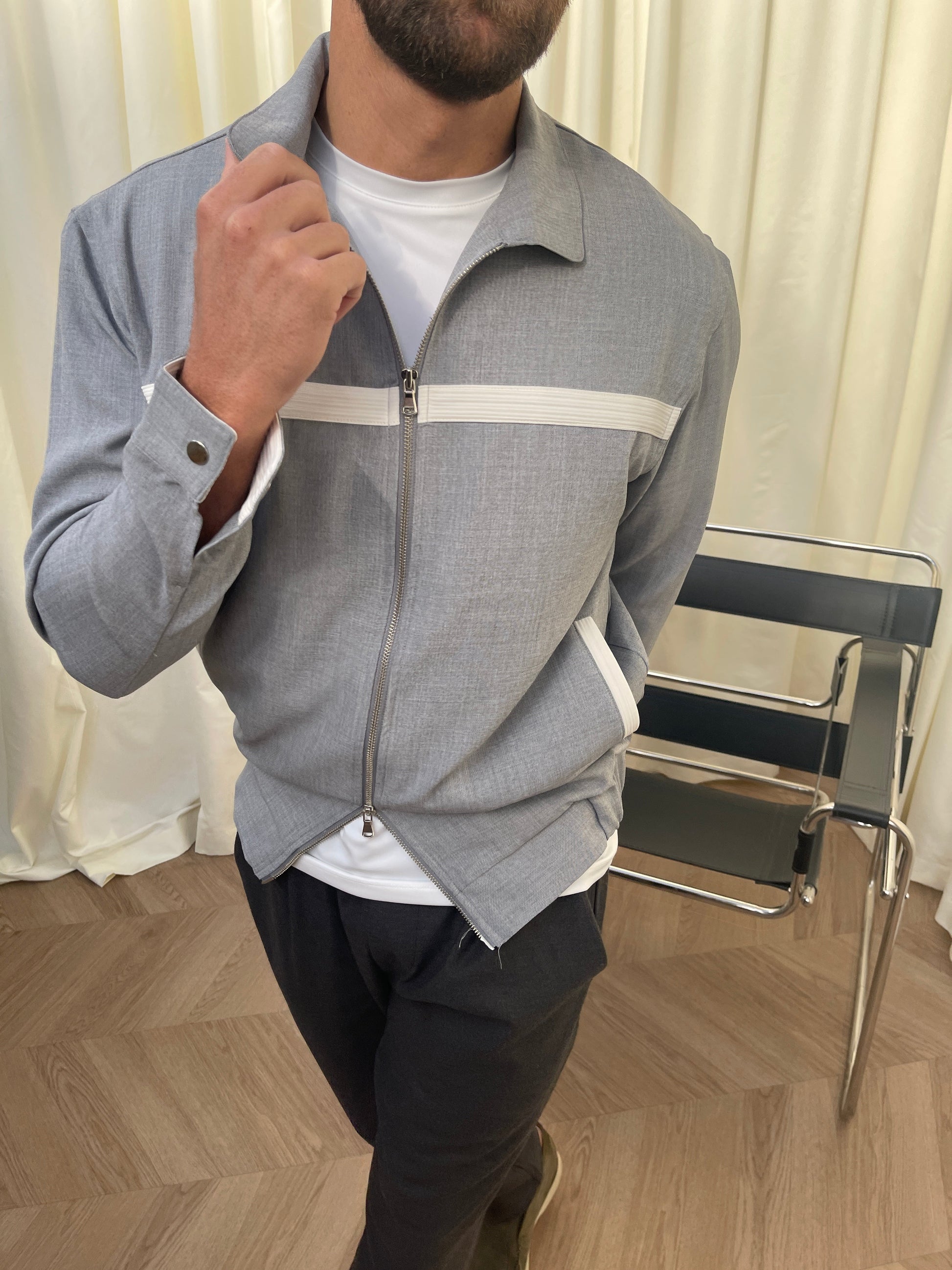 Belford Zip Jacket Grey