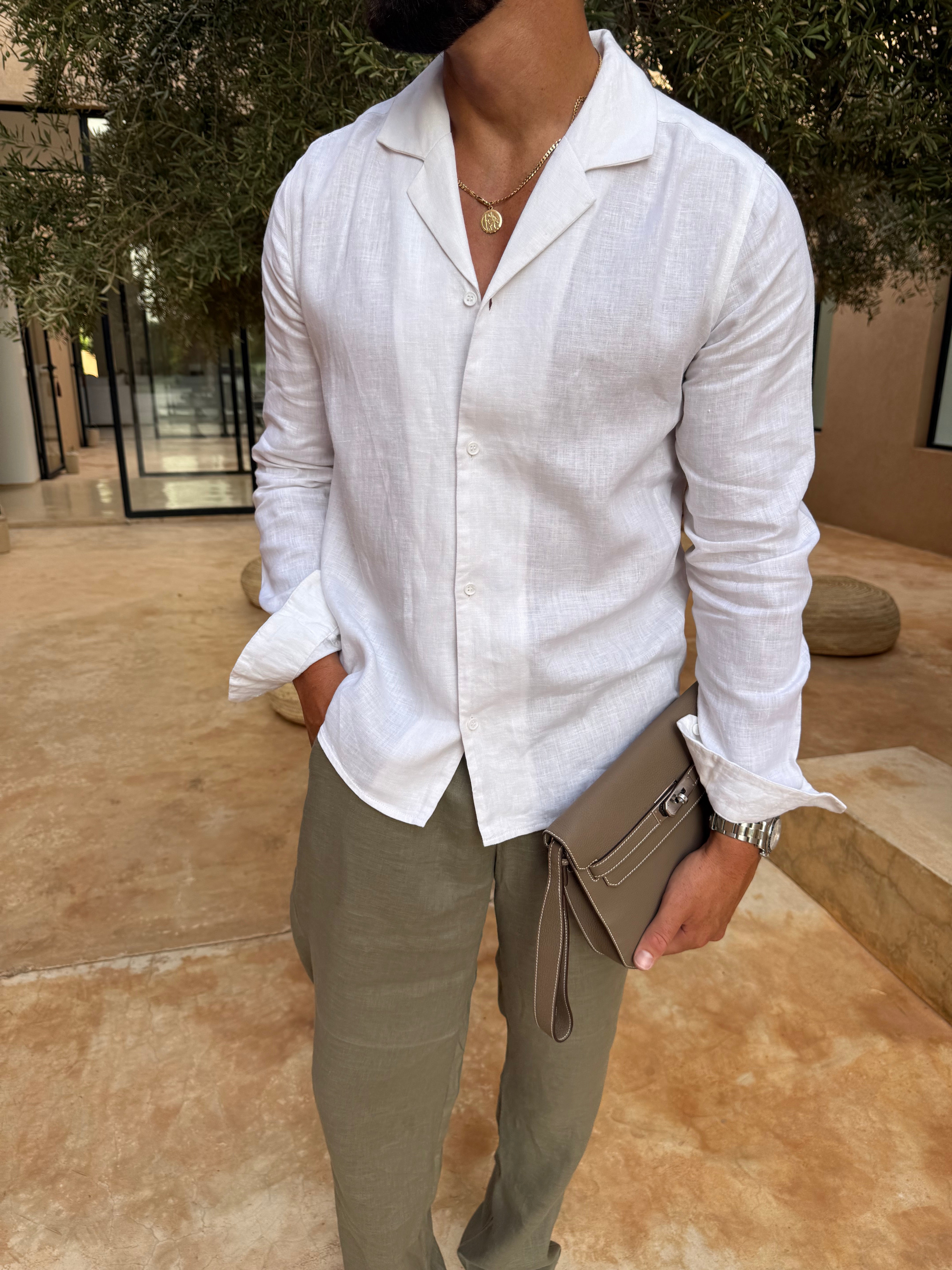 RIVÉ LINEN SHIRT WHITE