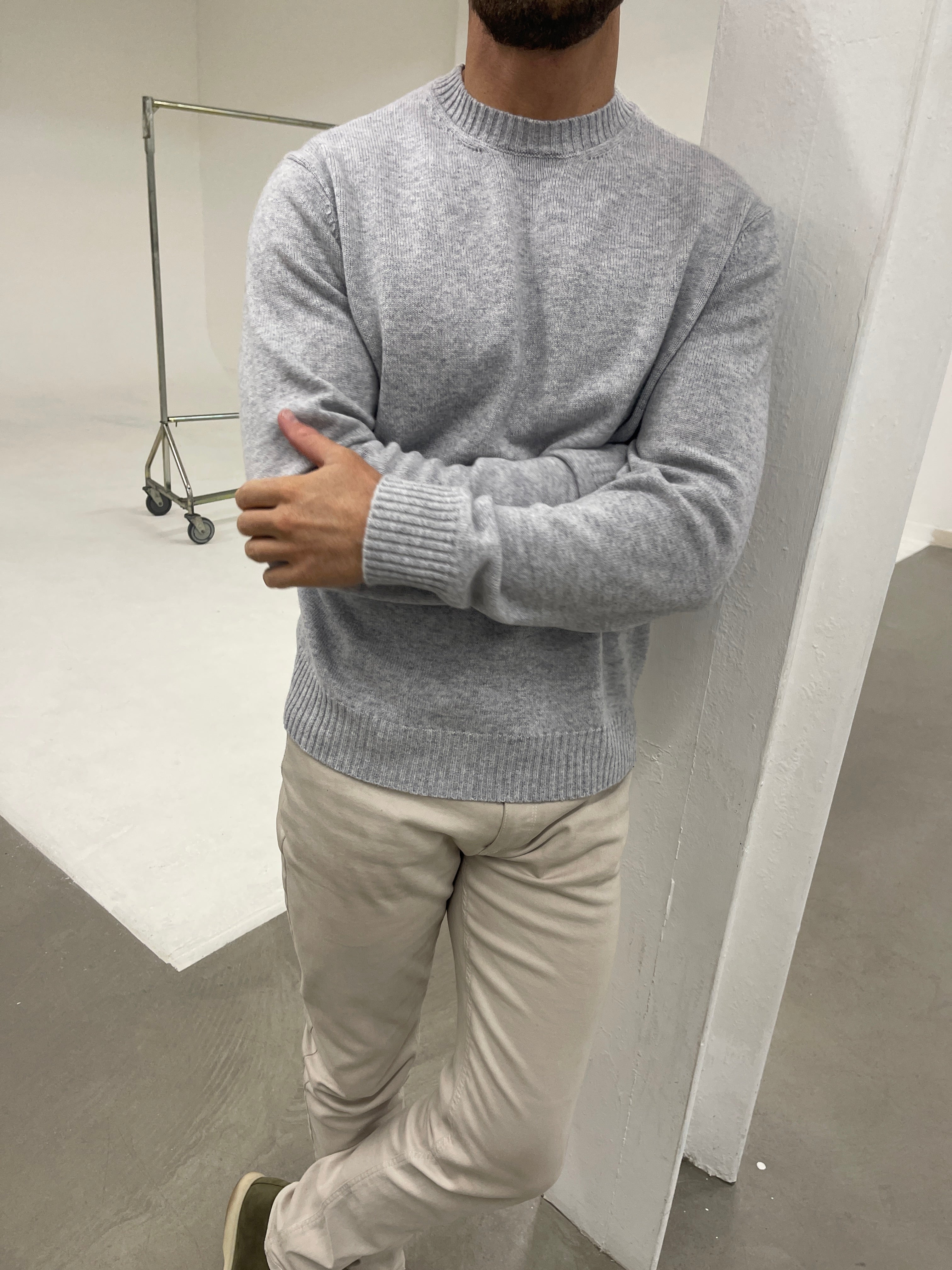 Cashmere Sweater Grey Marl
