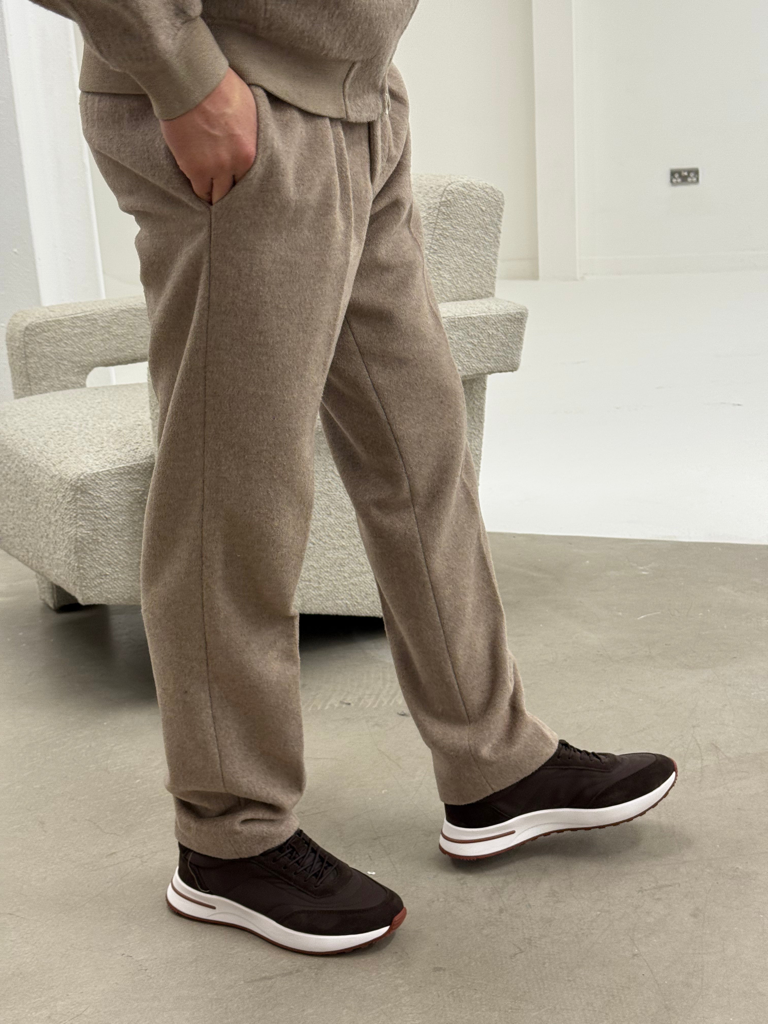 WOOL TROUSER BROWN