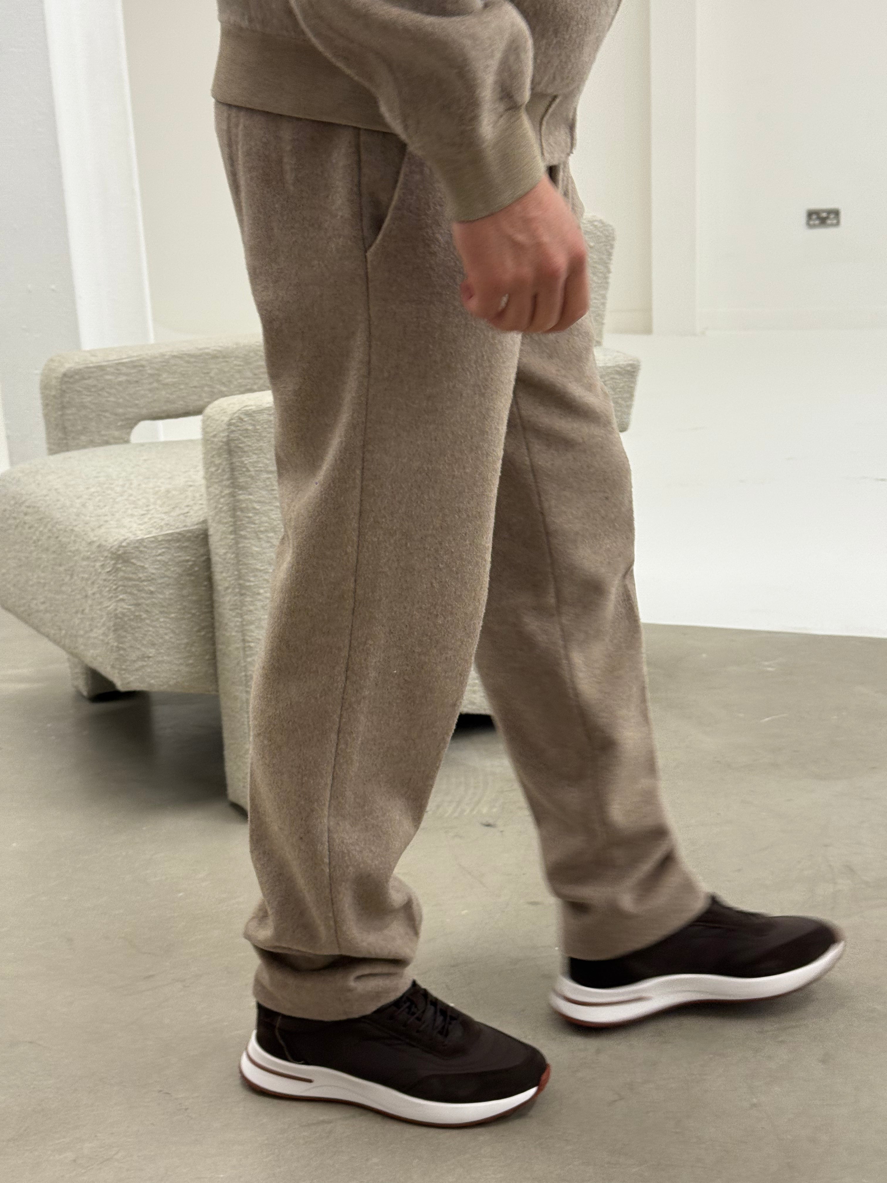 WOOL TROUSER BROWN